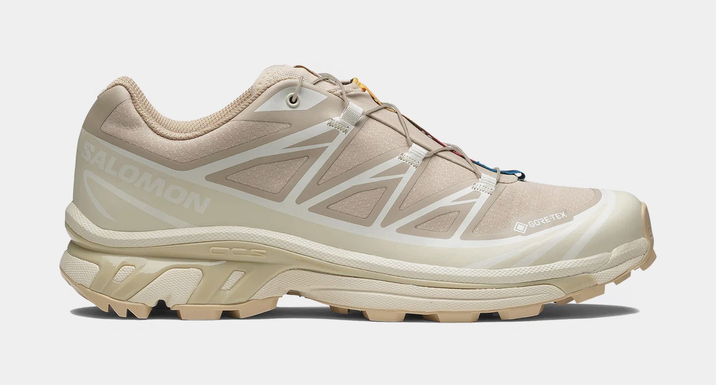 Salomon XT - 6 GORE - TEX Mens Running Shoes (Oxford Tan/Almond Milk)