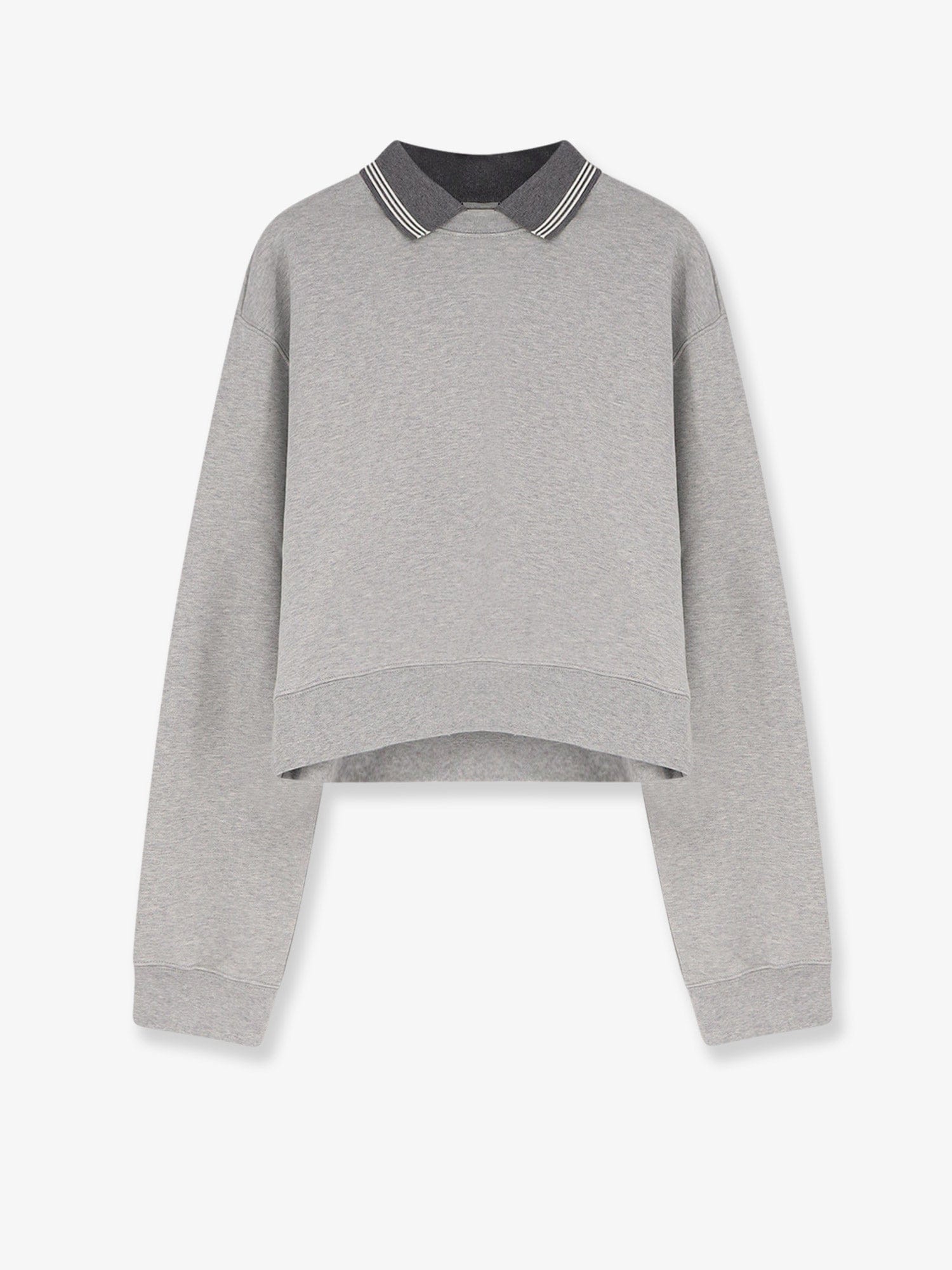MIU MIU Mélange cotton sweatshirt