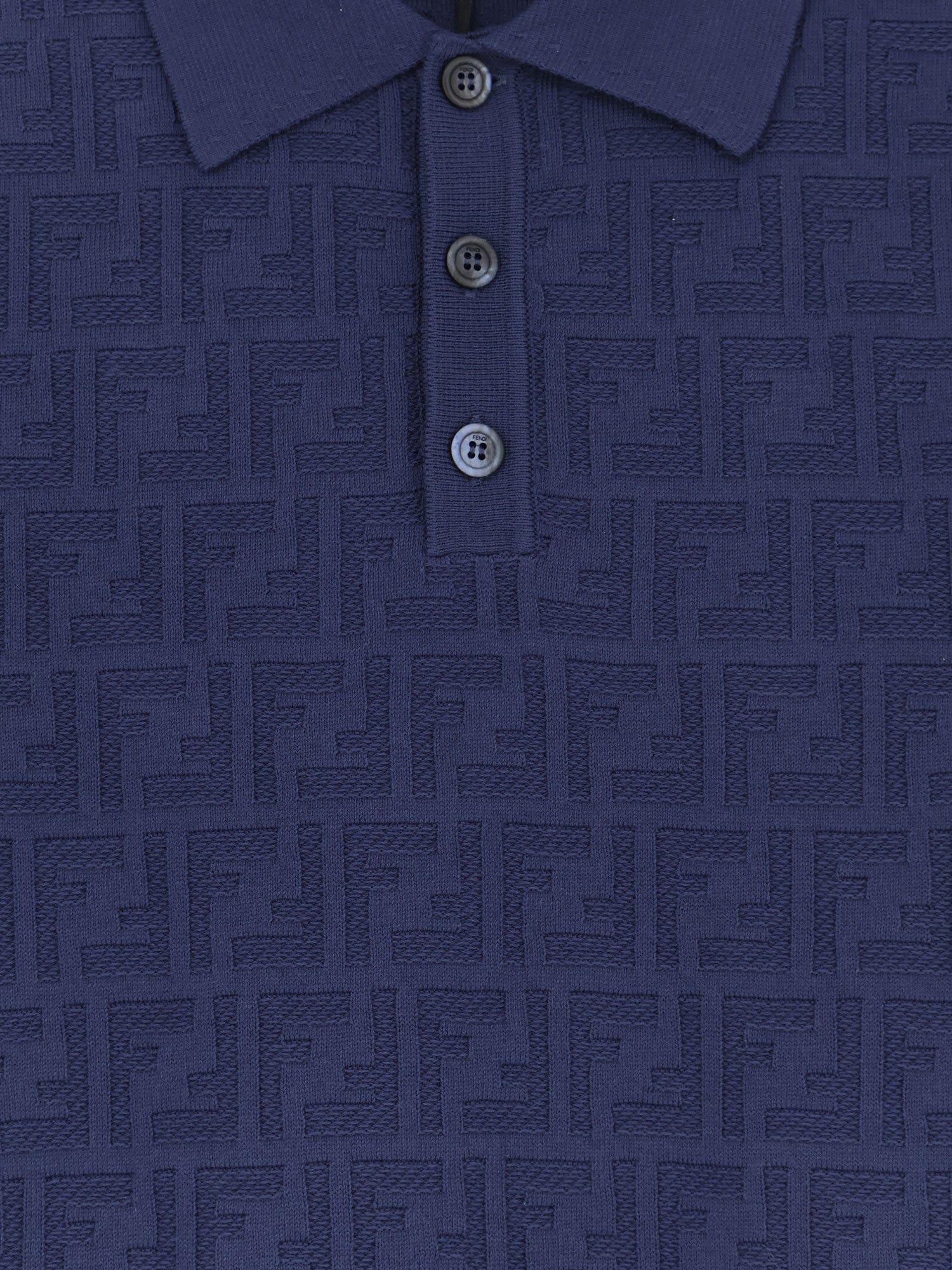 Fendi FF cotton polo shirt