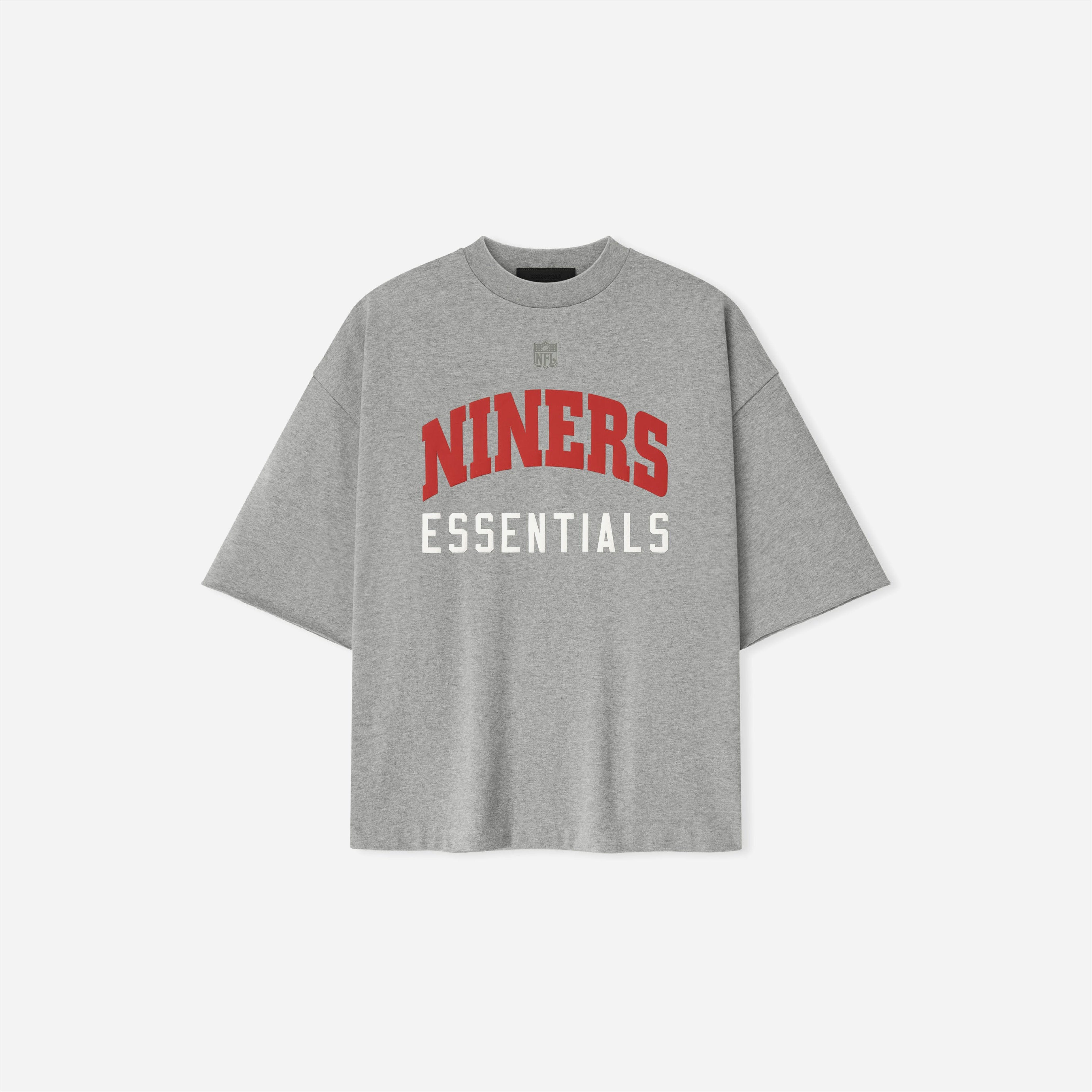 Fear of God Essentials Forty Niners 90s 3/4 Sleeve Football T-Shirt Concrete Heather