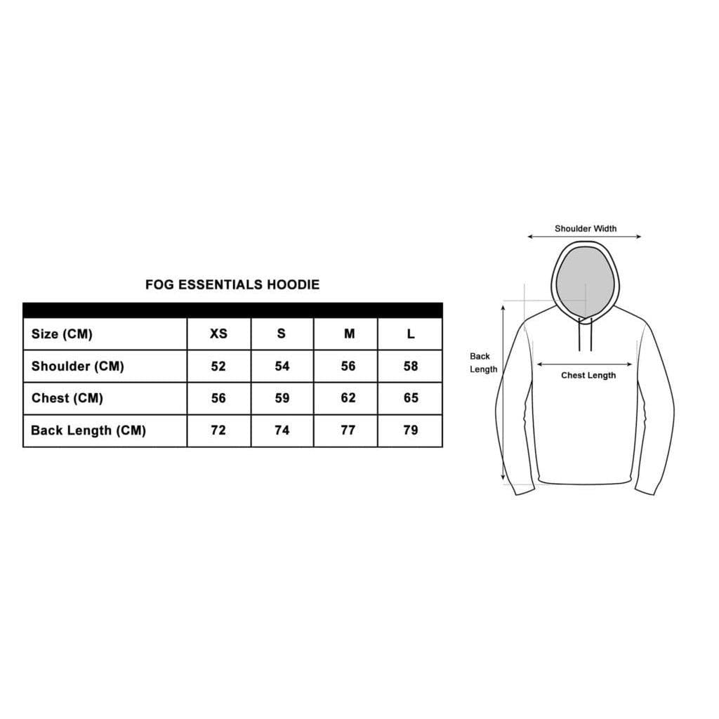 Fear Of God Essentials Front Logo Hoodie Black SS20