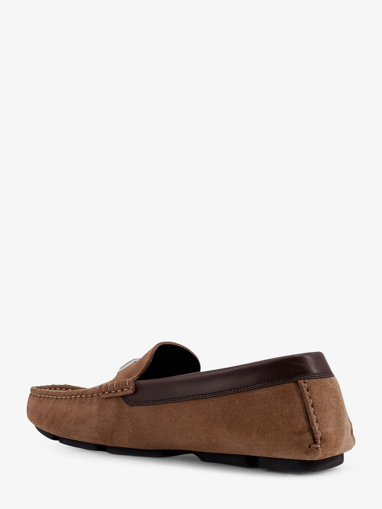 Dolce & Gabbana Suede loafer with leather inserts