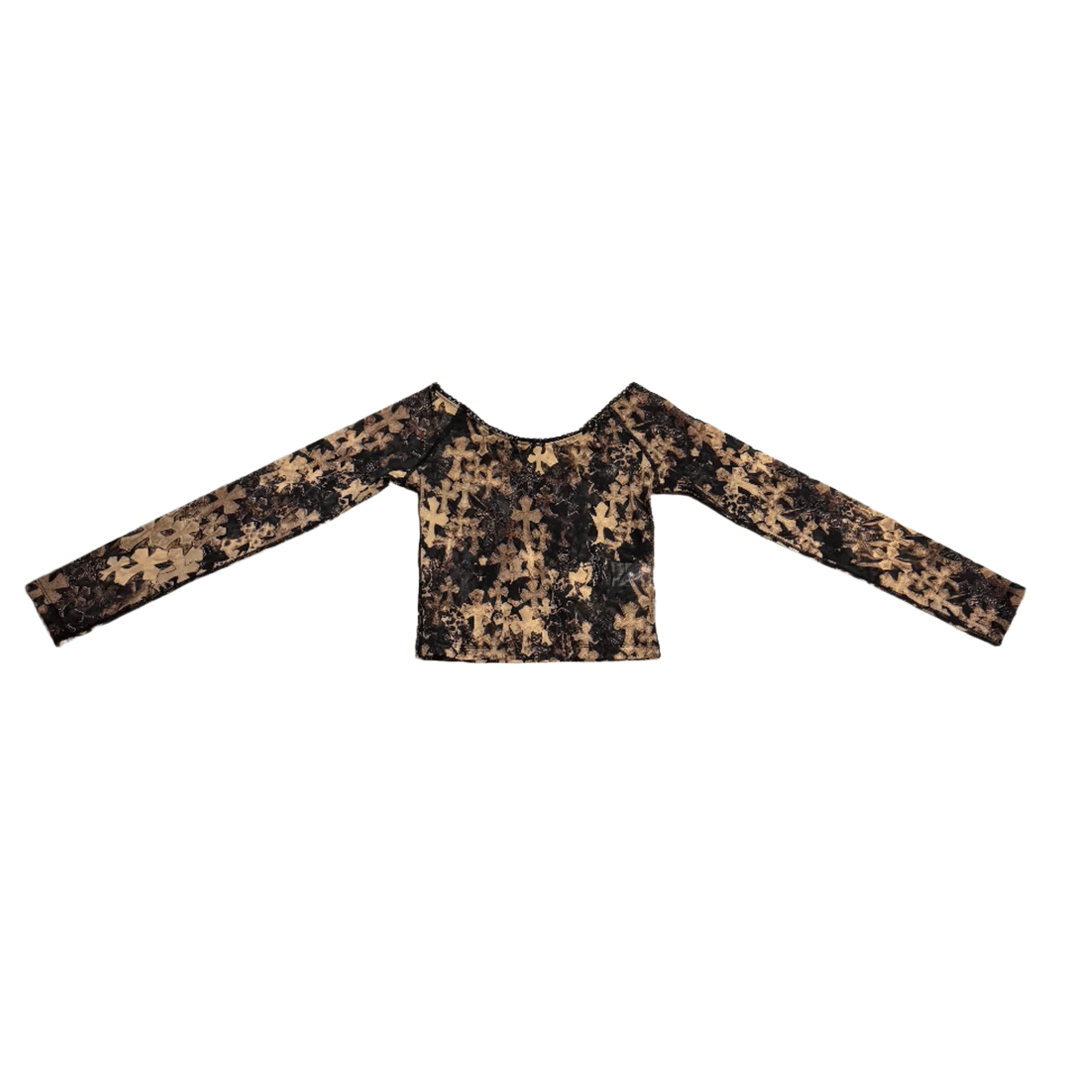 Chrome Hearts All Over Cross Mesh Top (Women)