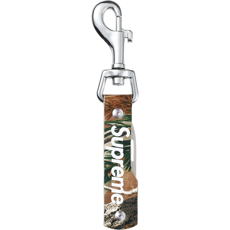 Supreme Leather Clip Knife (Realtree Camo)