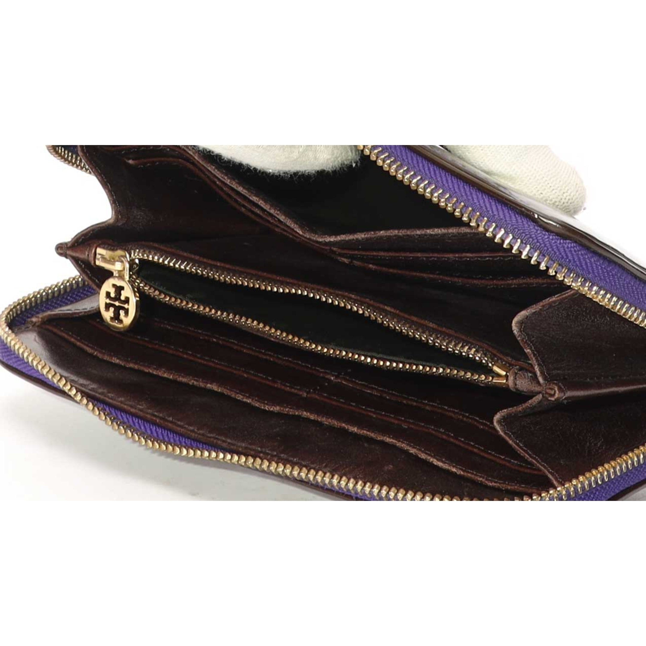 Tory Burch Black Zip Around Wallet