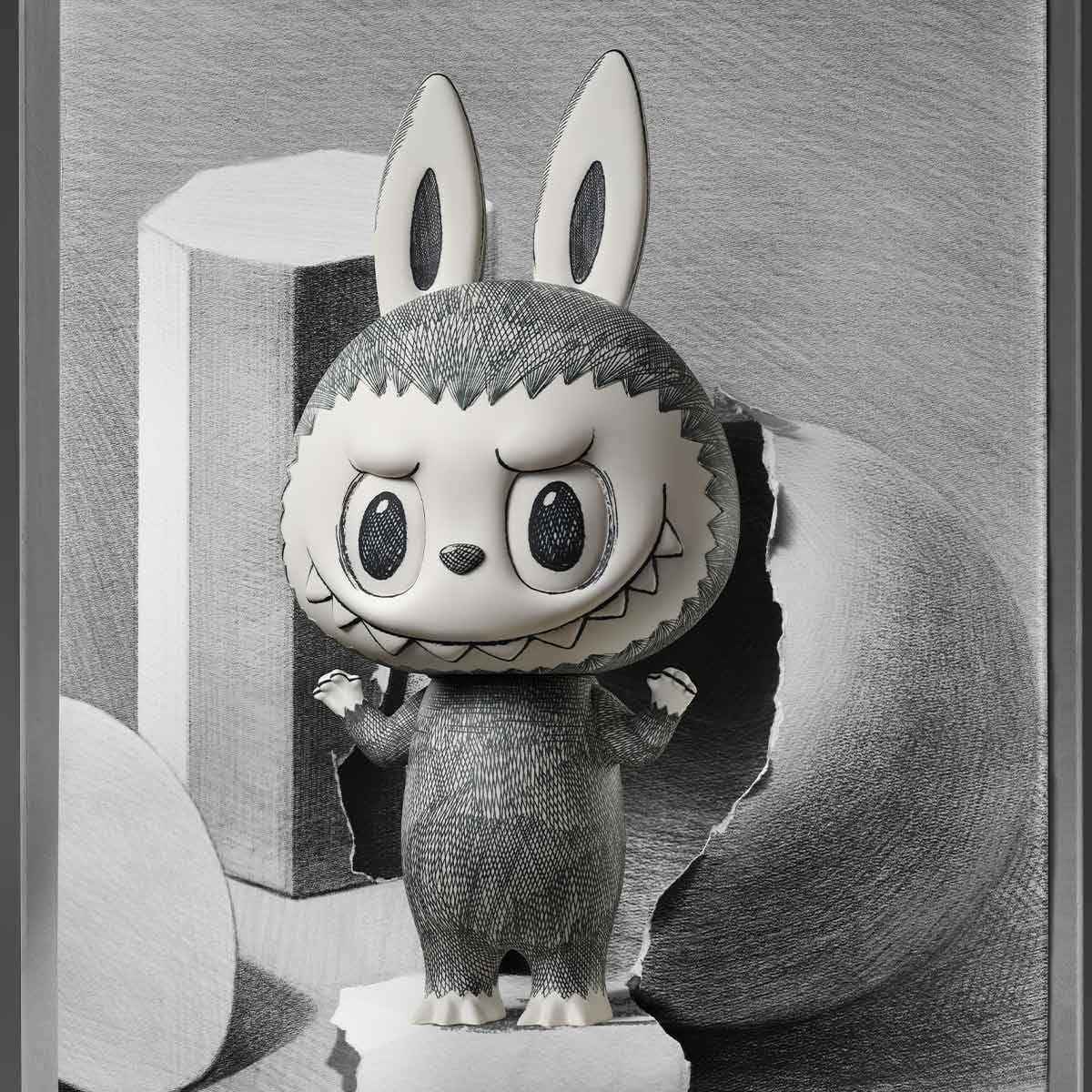 POP Mart Mega Labubu Sketch 1000%