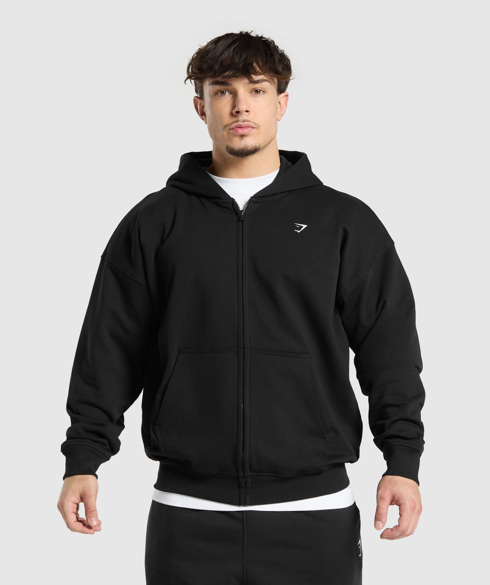 Gymshark Atlas Zip Up Hoodie Black