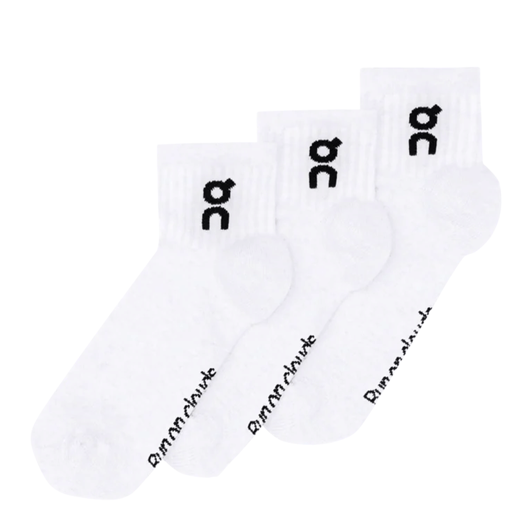 On Running LOGO SOCK MID 3P WHITE
