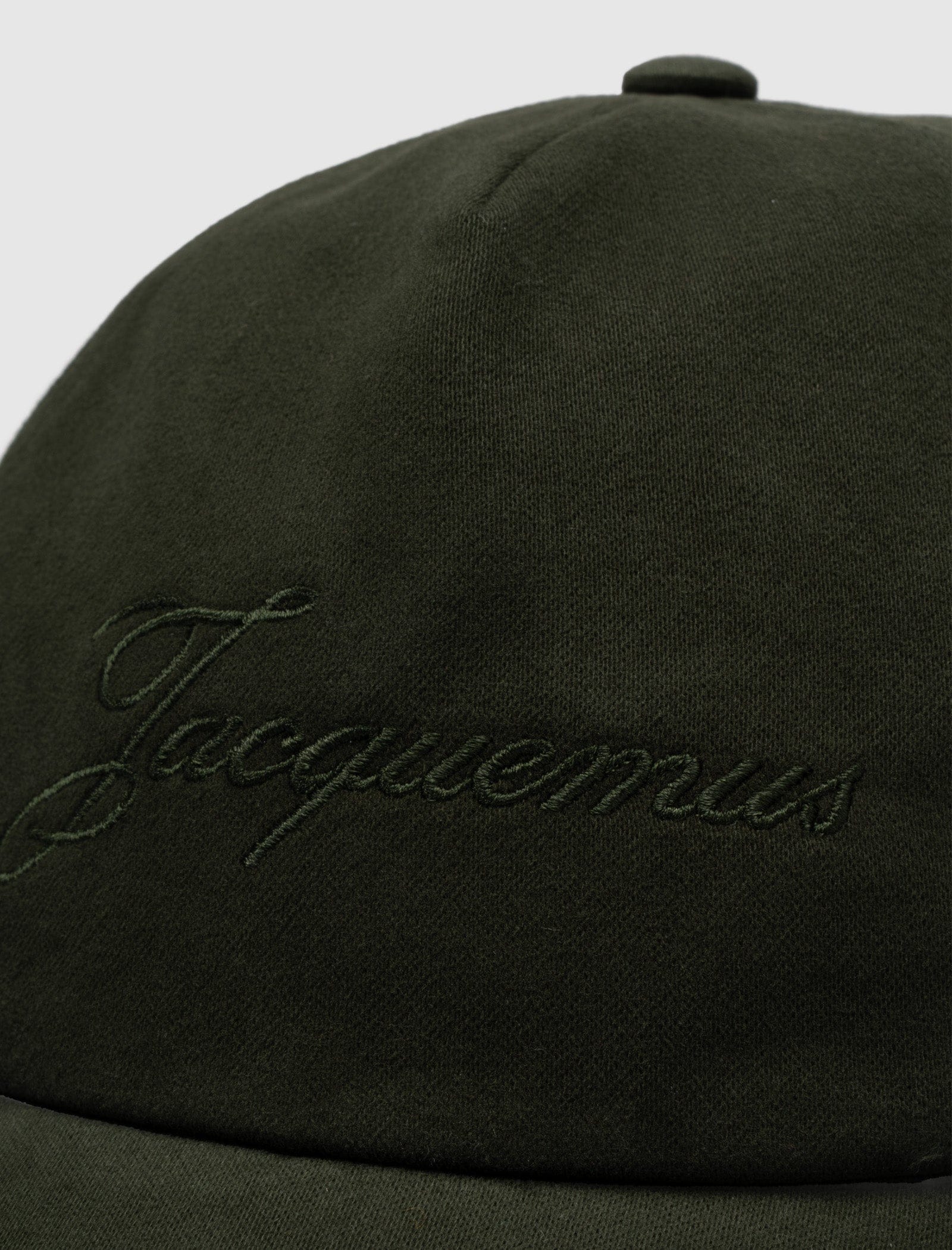 Jacquemus LA CASQUETTE FELTRO DARK GREEN