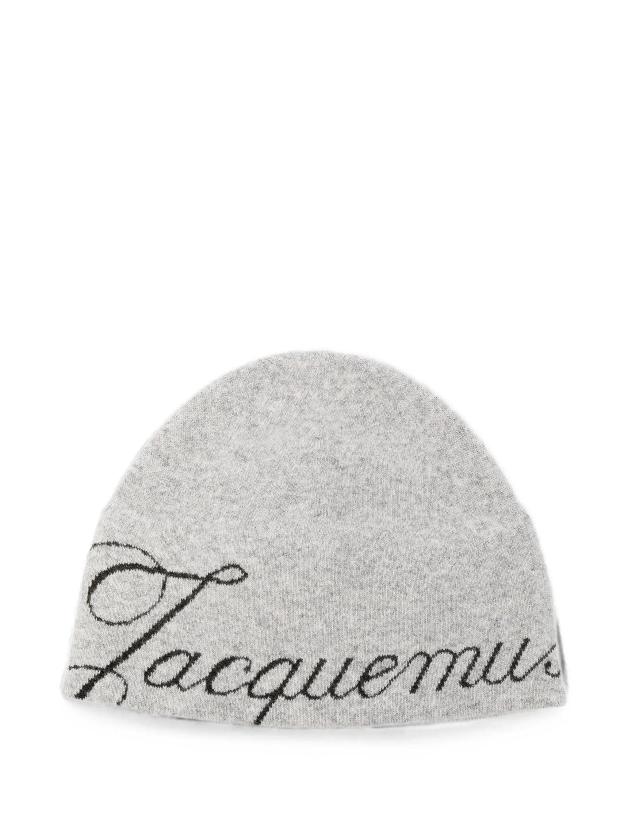 Jacquemus script - logo beanie hat