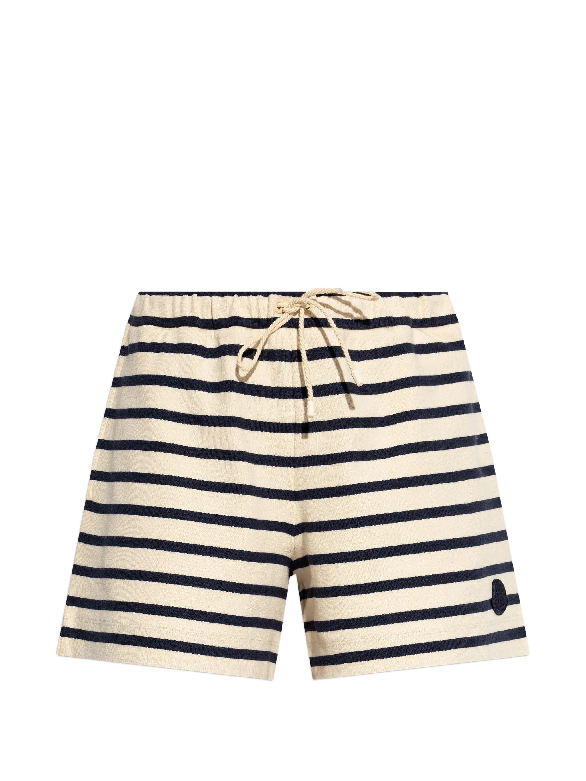 Moncler striped drawstring shorts