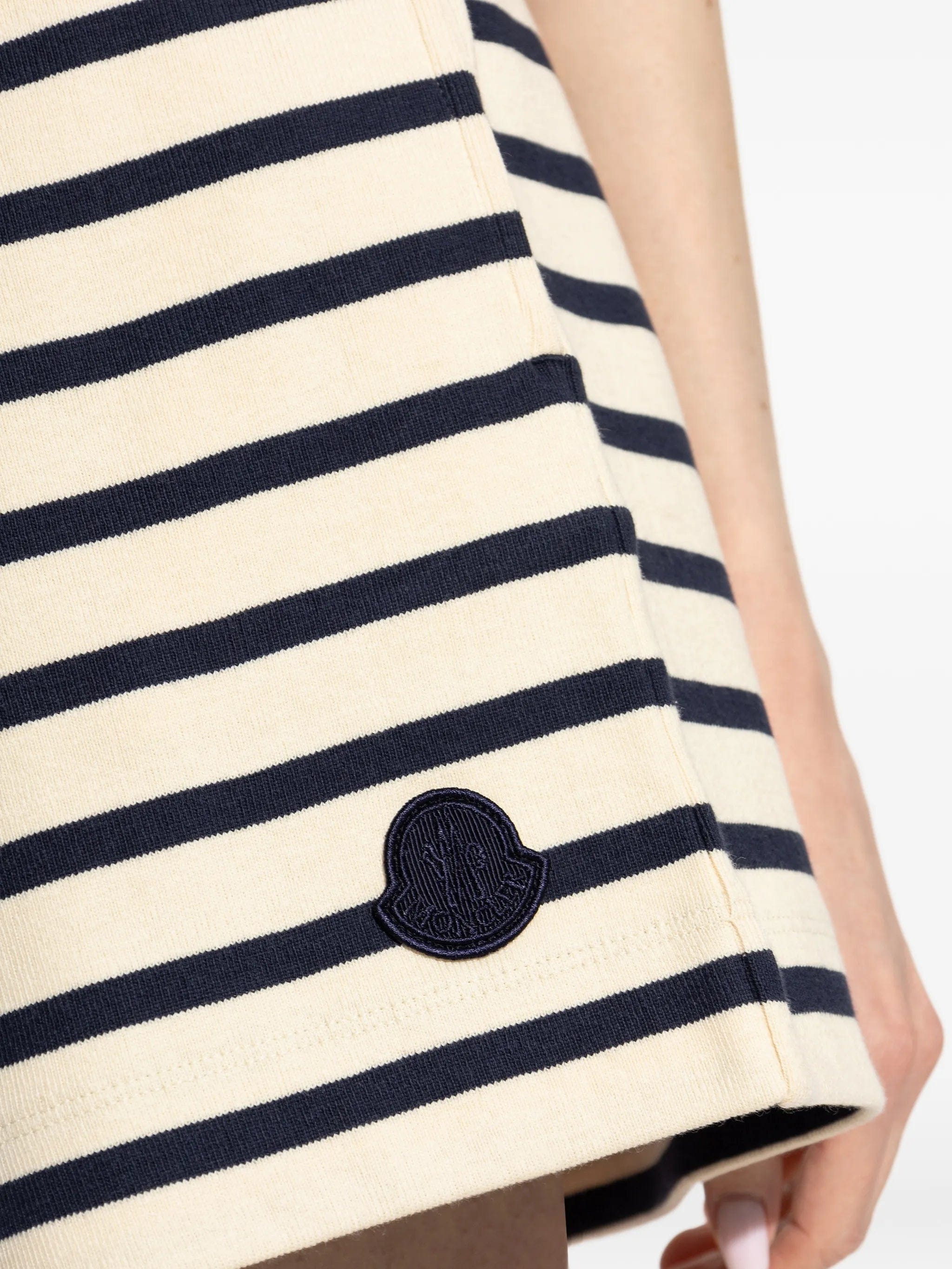 Moncler striped drawstring shorts