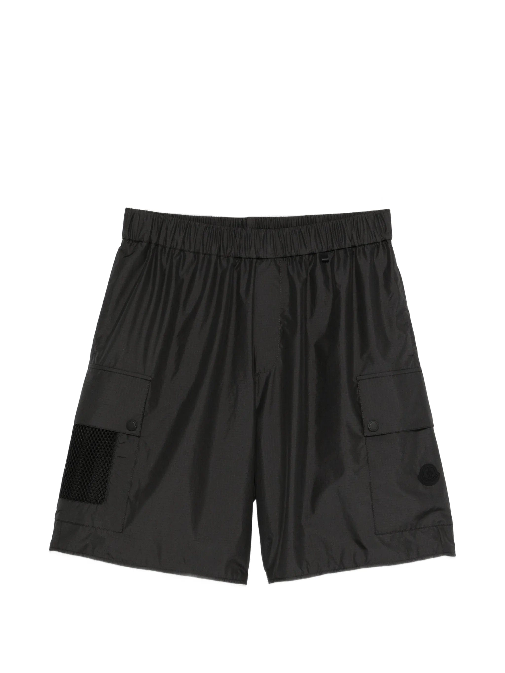 Moncler logo - patch cargo shorts