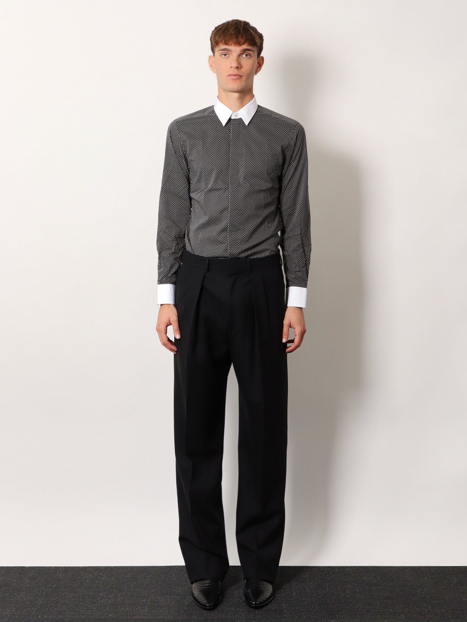 TOM FORD Microfantasy cotton shirt