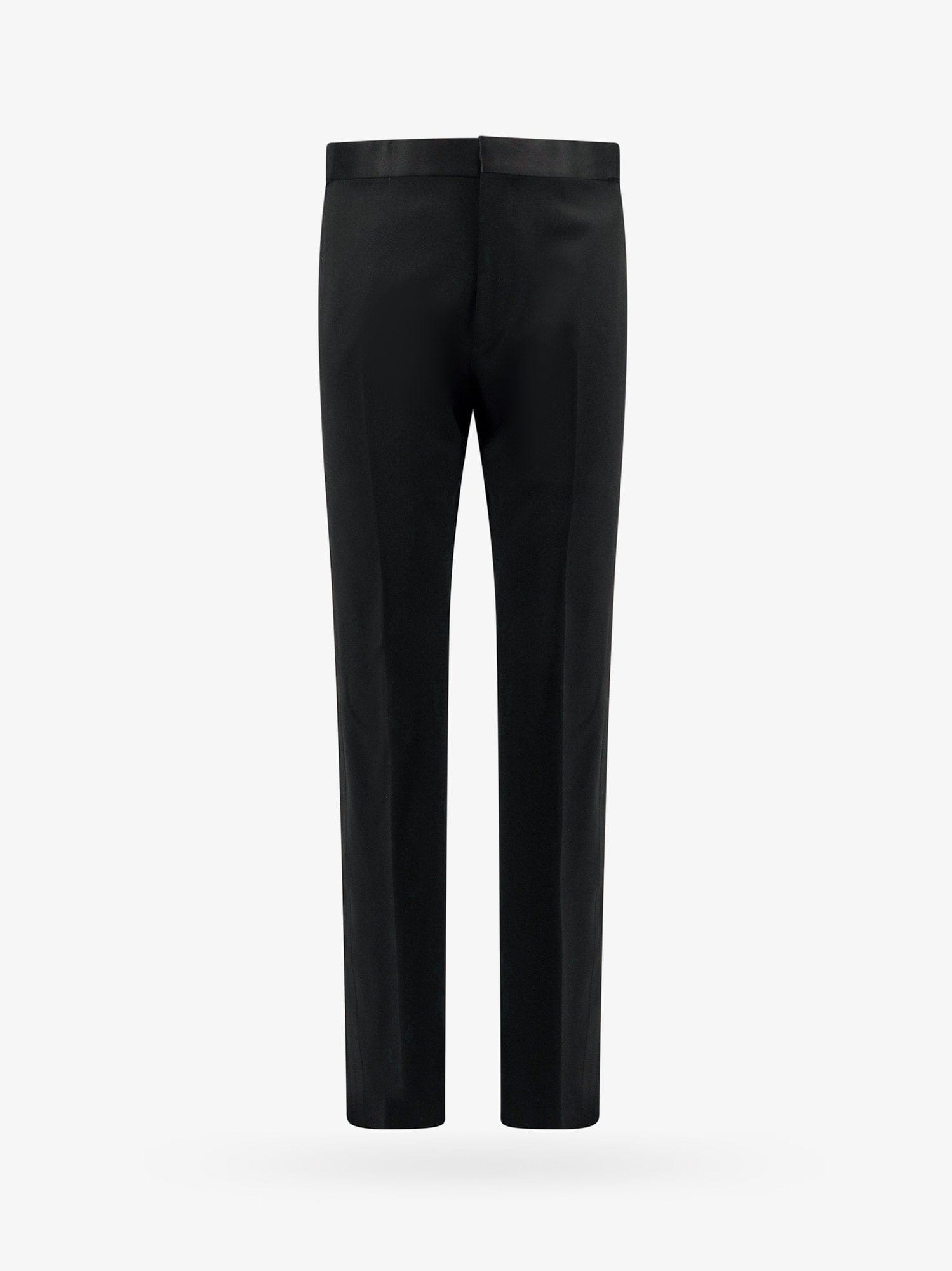 TOM FORD Virgin wool trouser with satin profiles