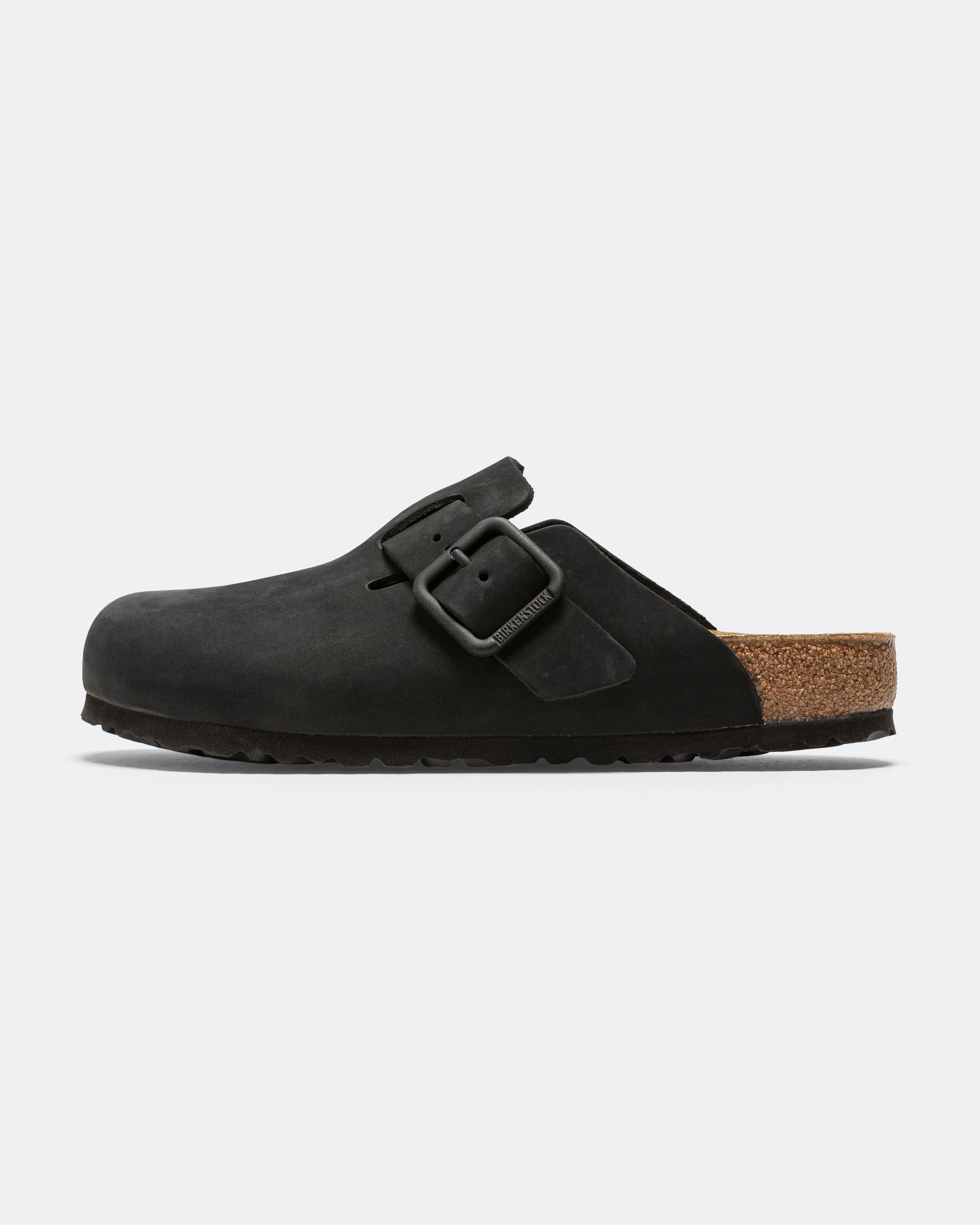 Birkenstock Boston Wire Buckle - Black Nubuck