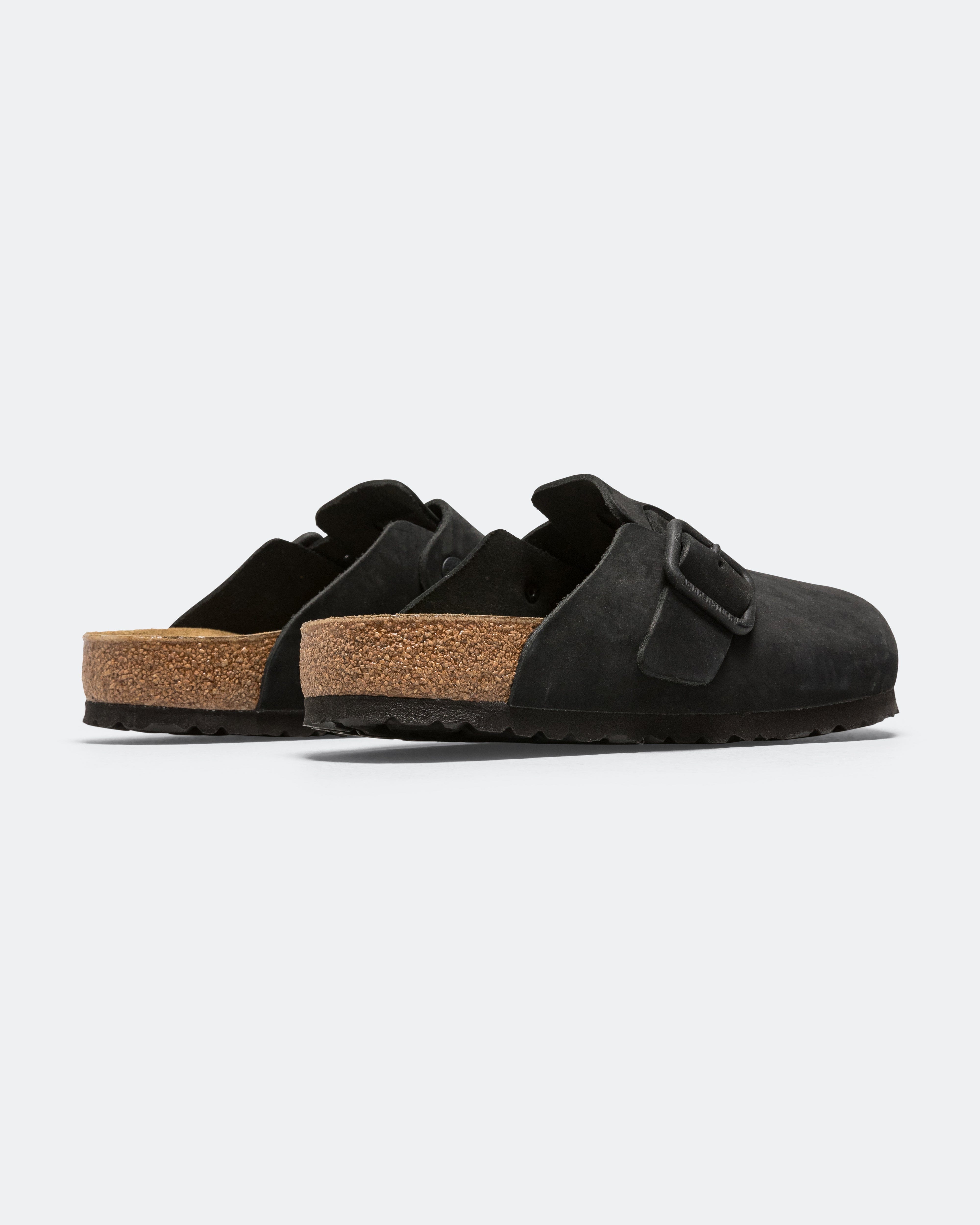 Birkenstock Boston Wire Buckle - Black Nubuck