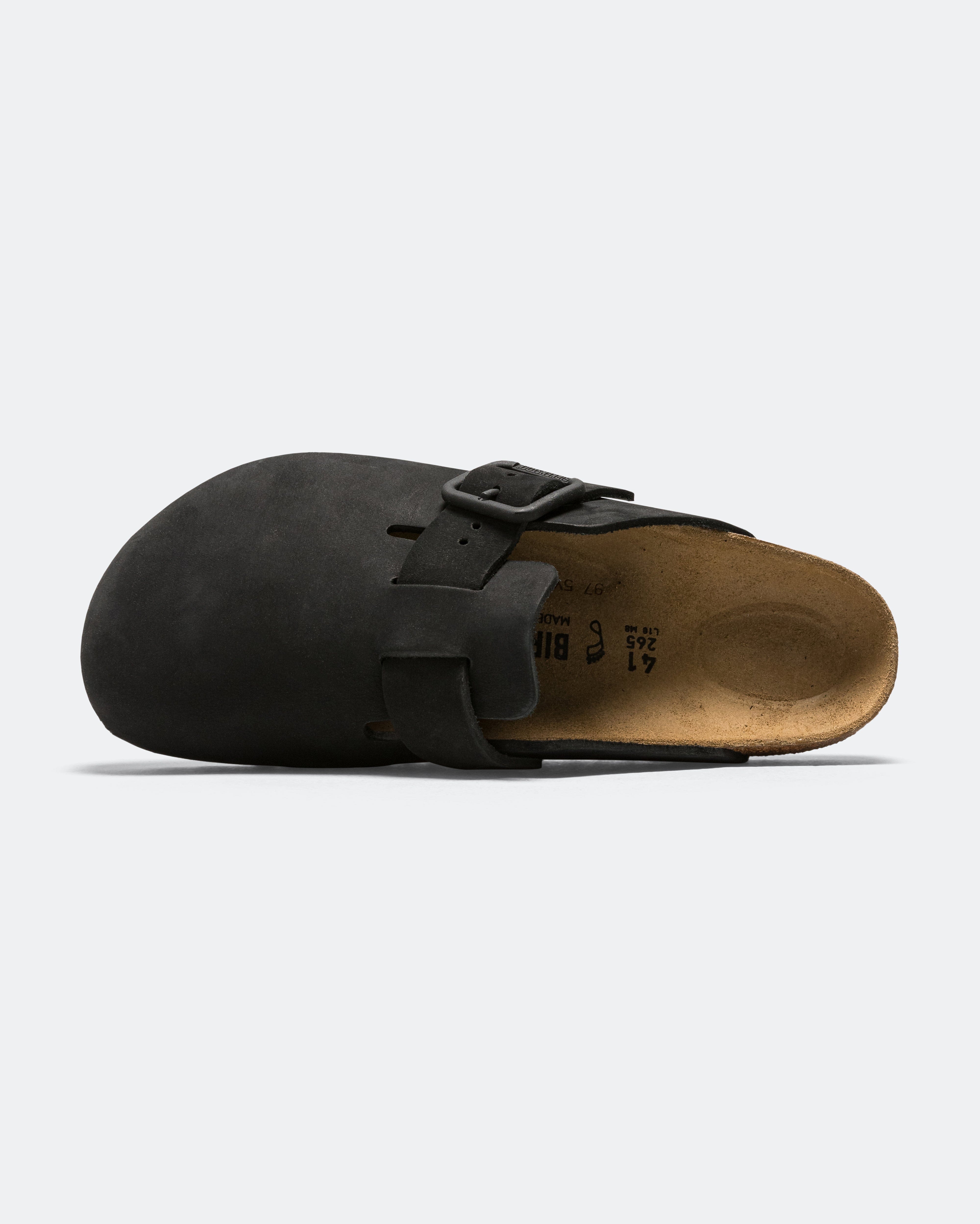 Birkenstock Boston Wire Buckle - Black Nubuck
