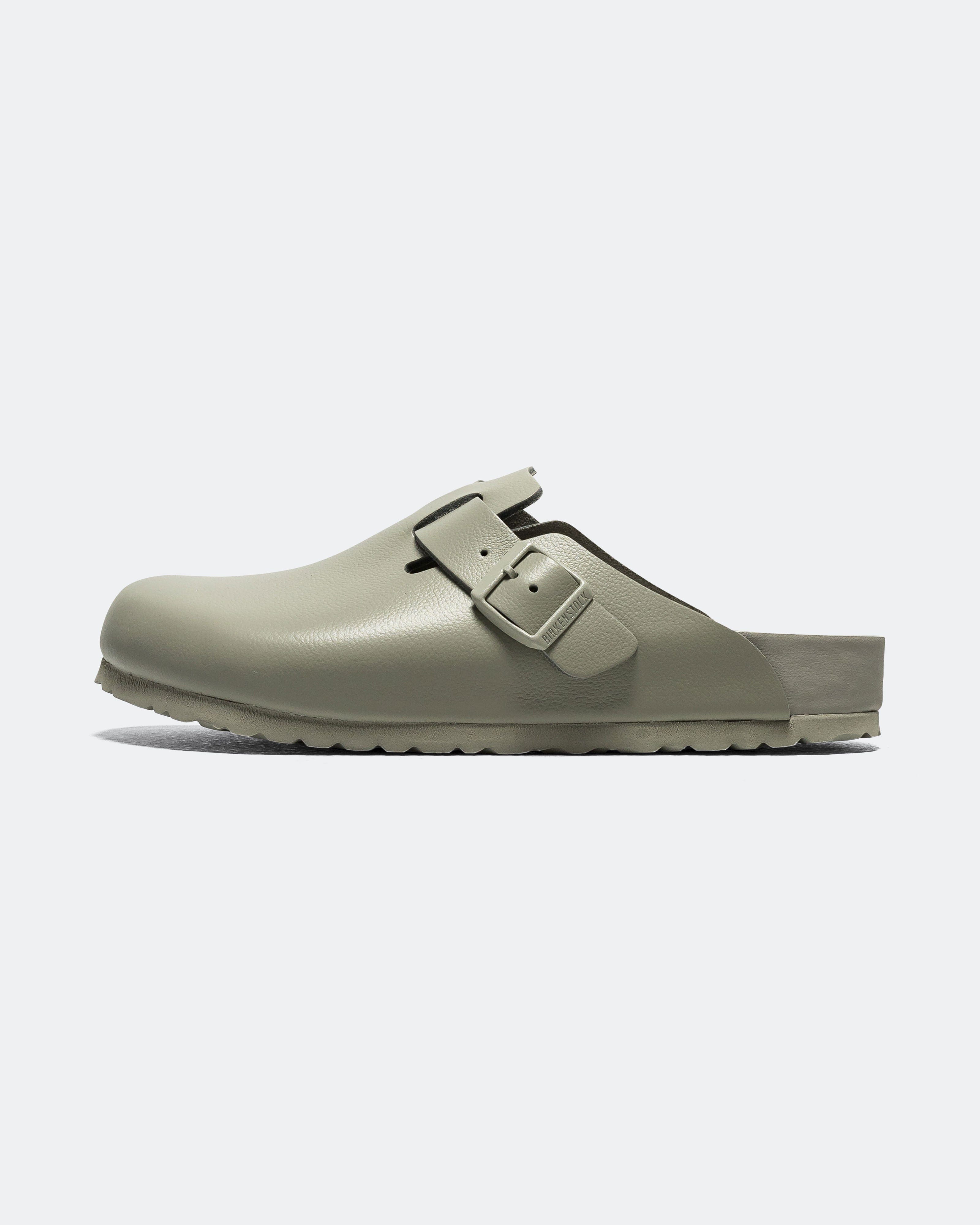 Birkenstock Boston Exquisite - Mineral Grey Natural Leather