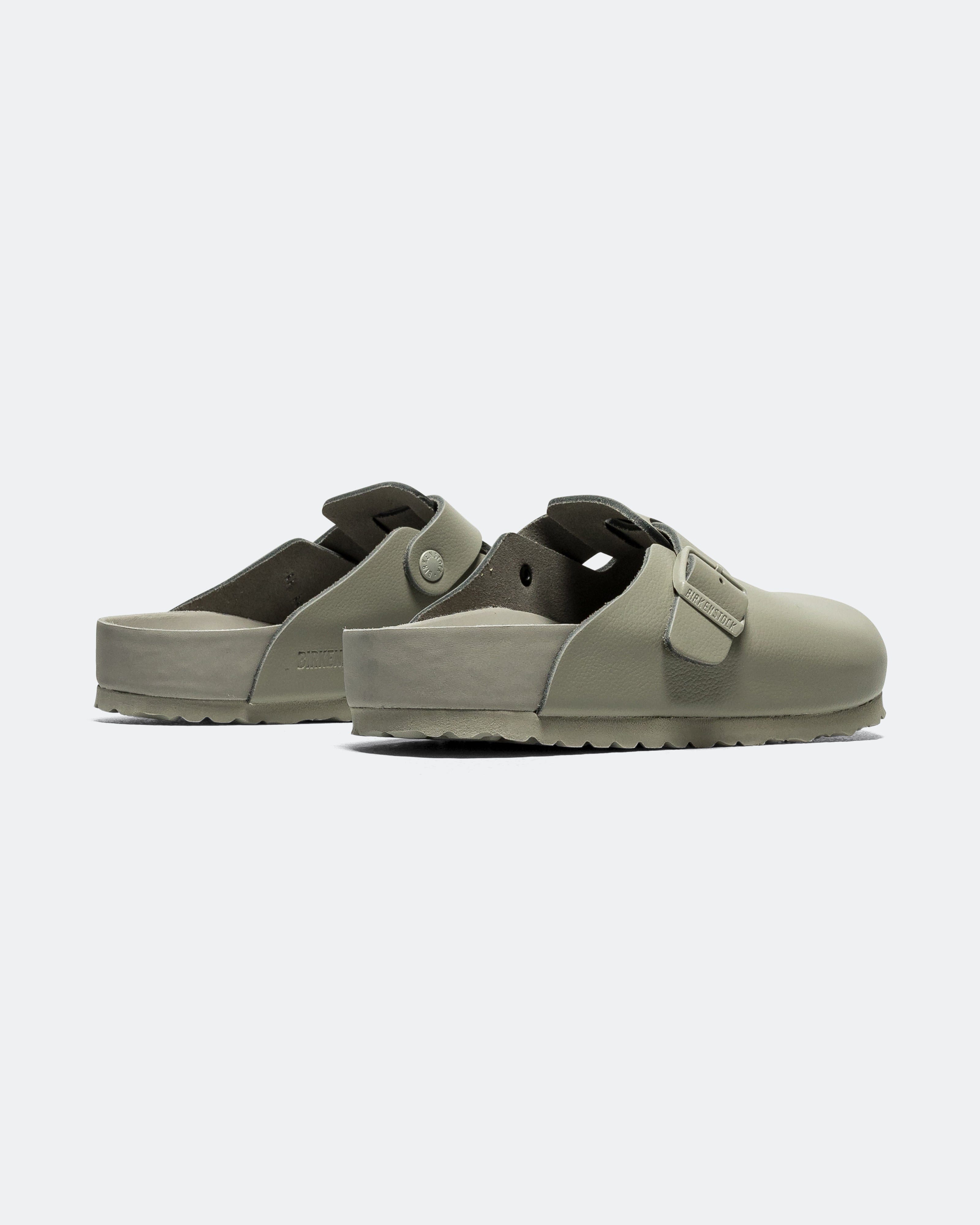 Birkenstock Boston Exquisite - Mineral Grey Natural Leather
