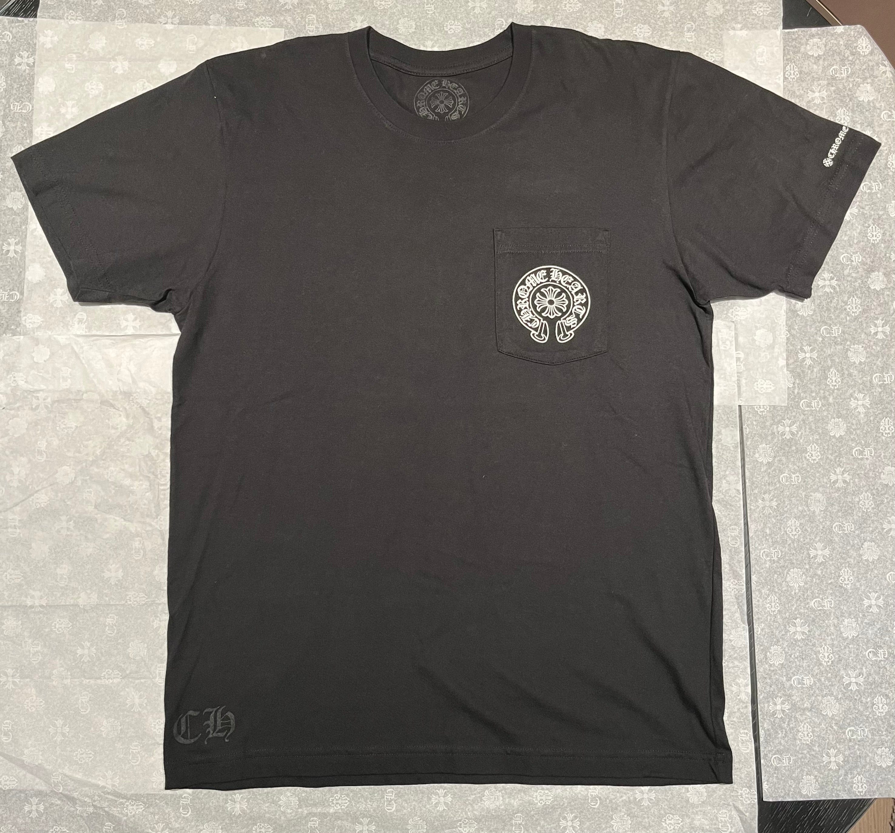 Chrome Hearts T - shirt Chrome Hearts Pocket Crew Black