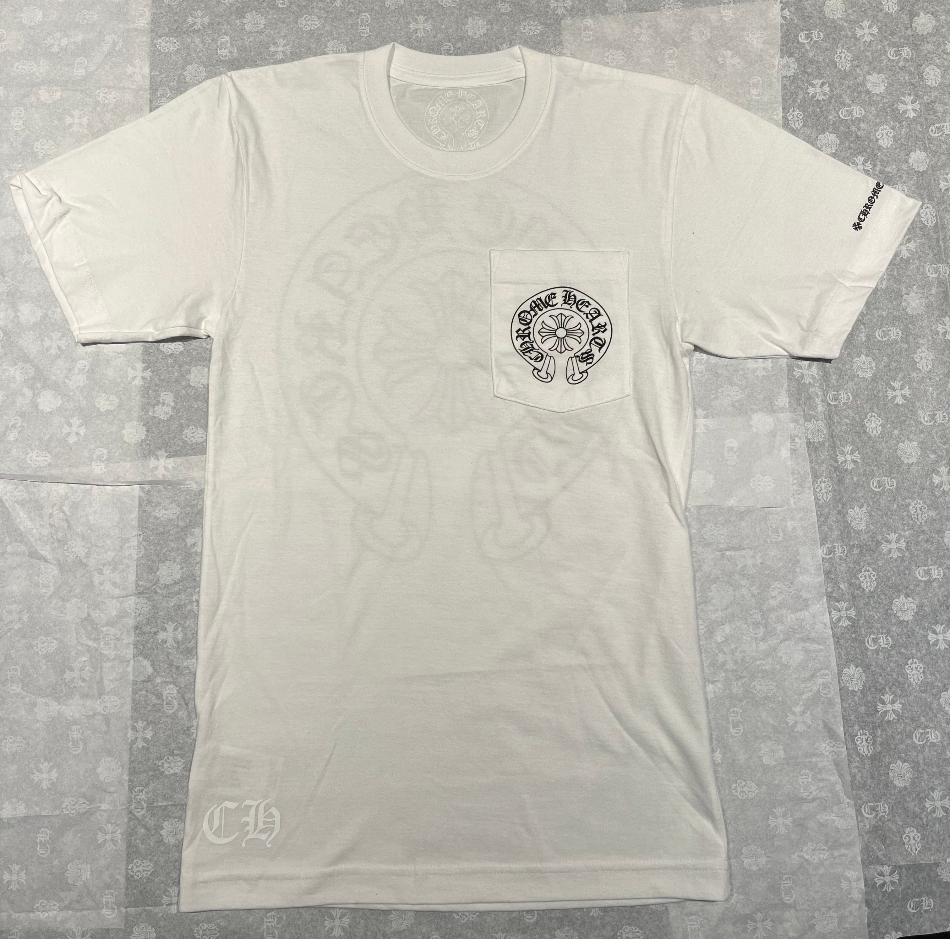 Chrome Hearts T - shirt Chrome Hearts Pocket Crew White