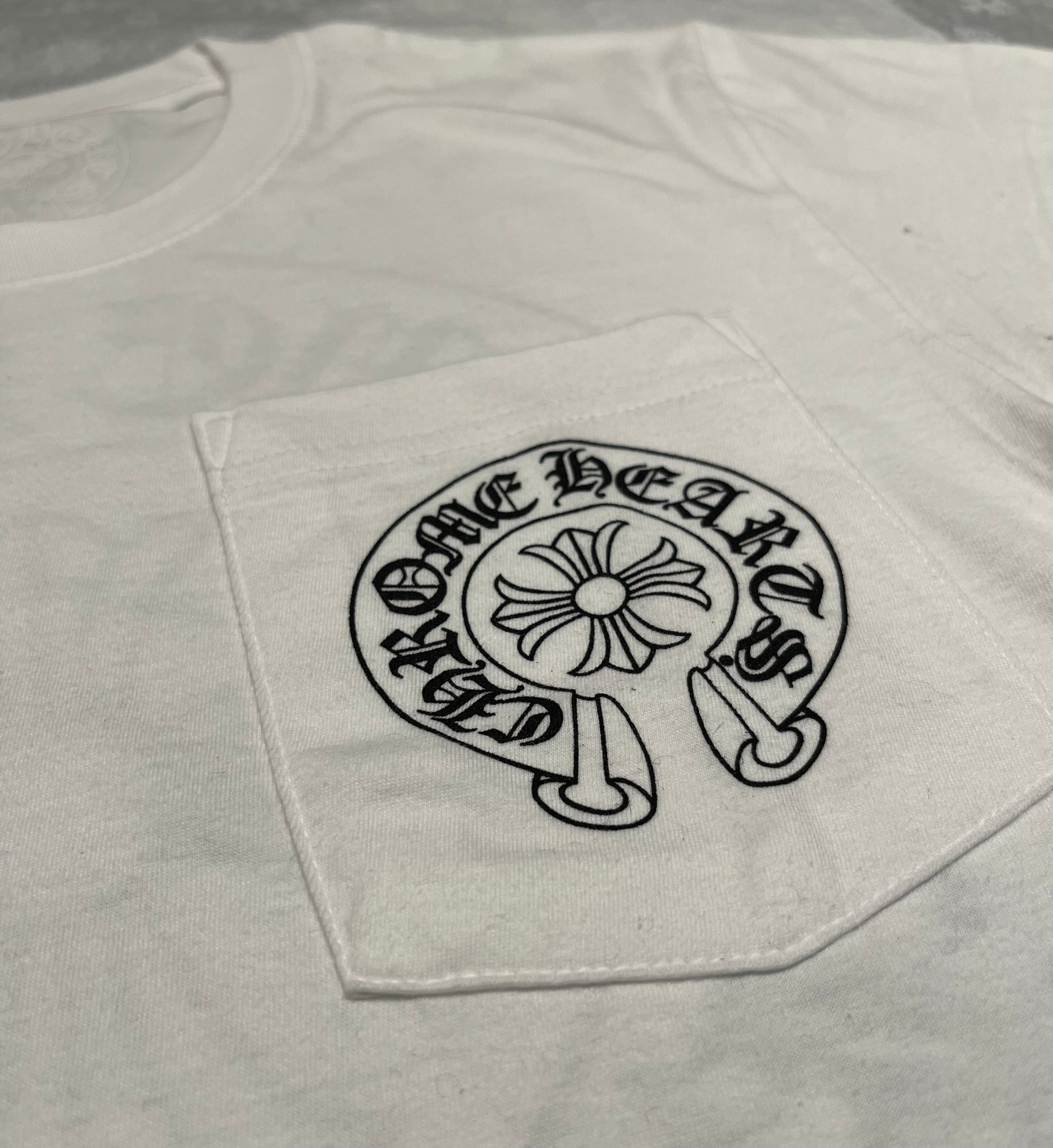 Chrome Hearts T - shirt Chrome Hearts Pocket Crew White