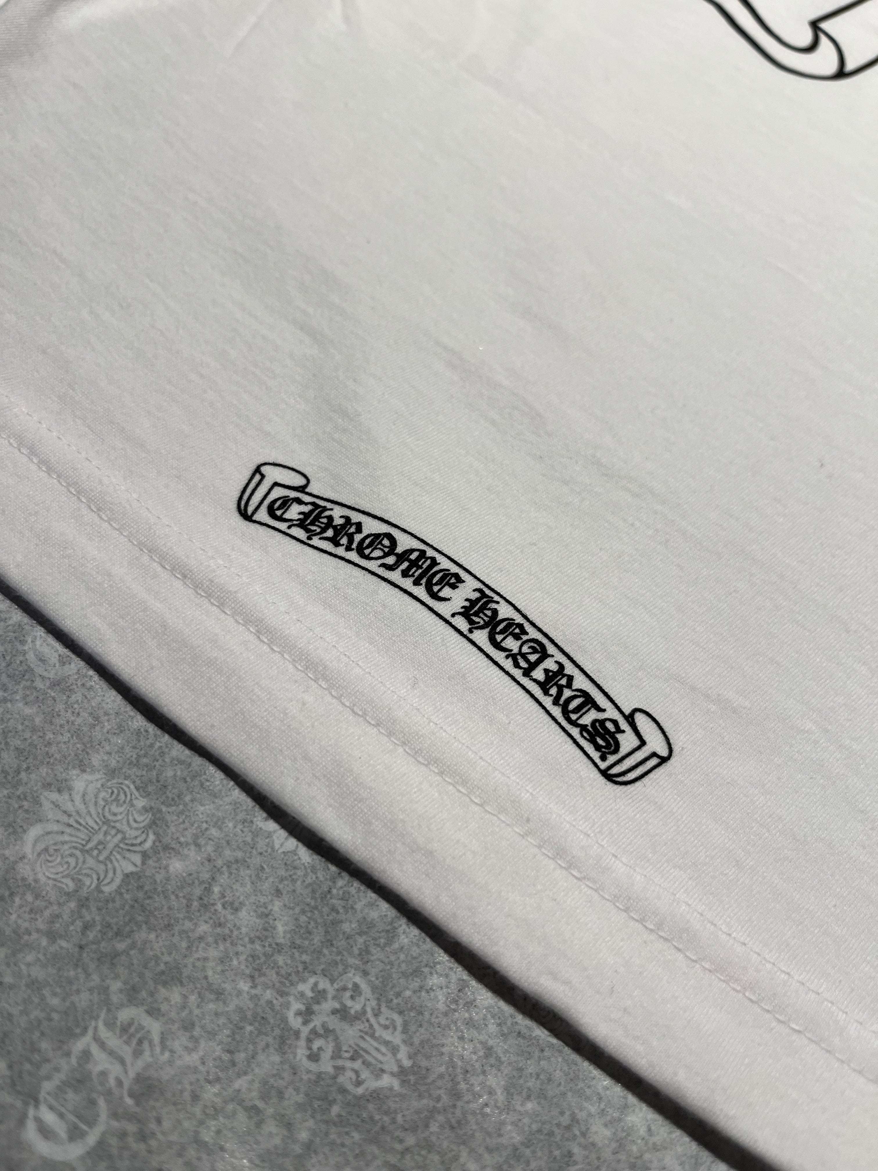 Chrome Hearts T - shirt Chrome Hearts Pocket Crew White