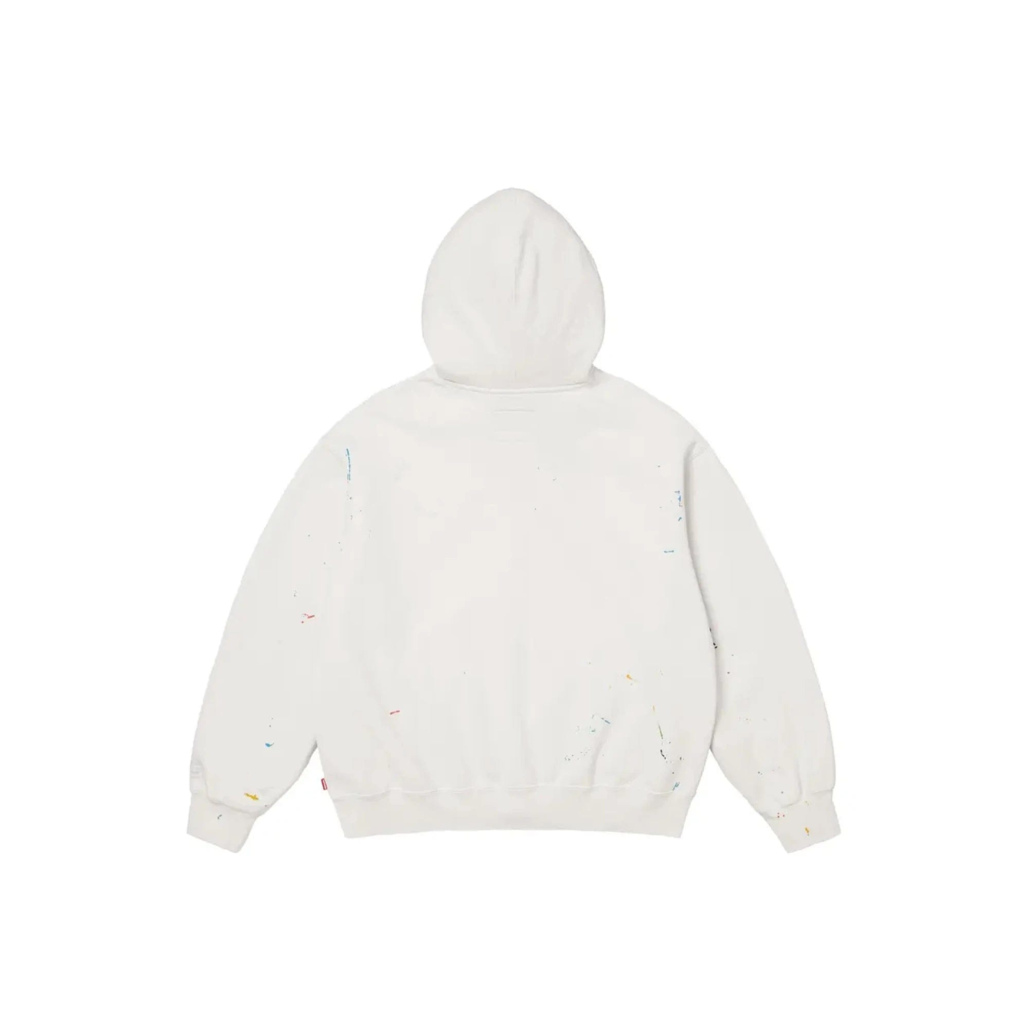 Supreme x MM6 Maison Margiela Box Logo Zip Up Hooded Sweatshirt White (2026)