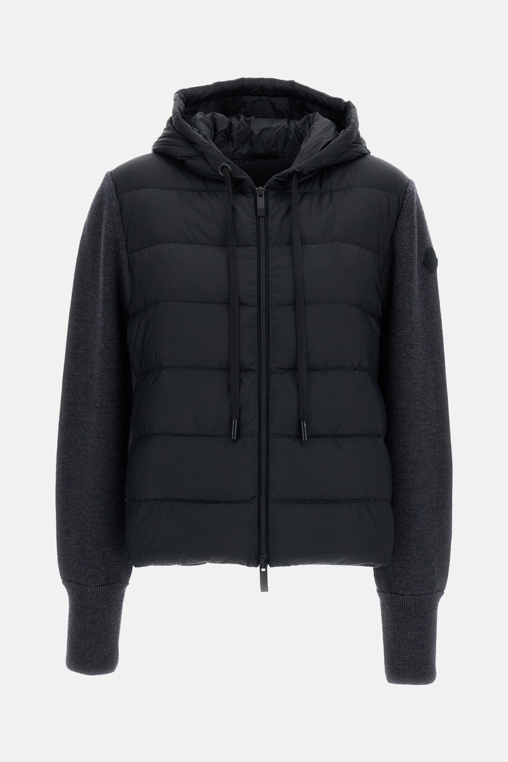 Moncler CARDIGAN IN LANA CON CAPPUCCIO IMBOTTITO