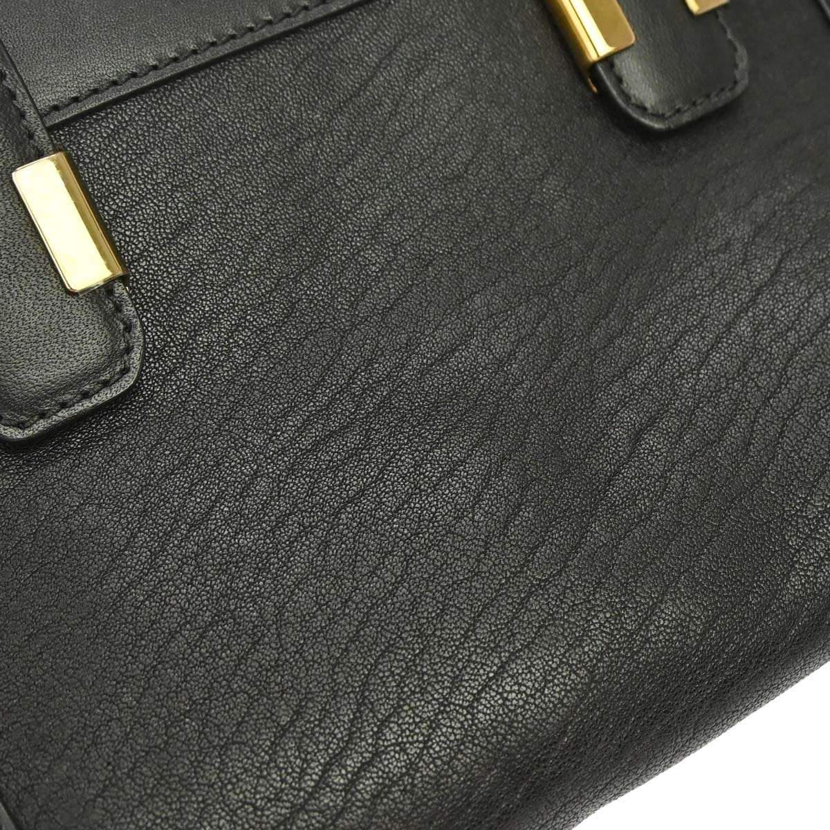 Chloe Black Pony Hair Alice 2way Shoulder Handbag