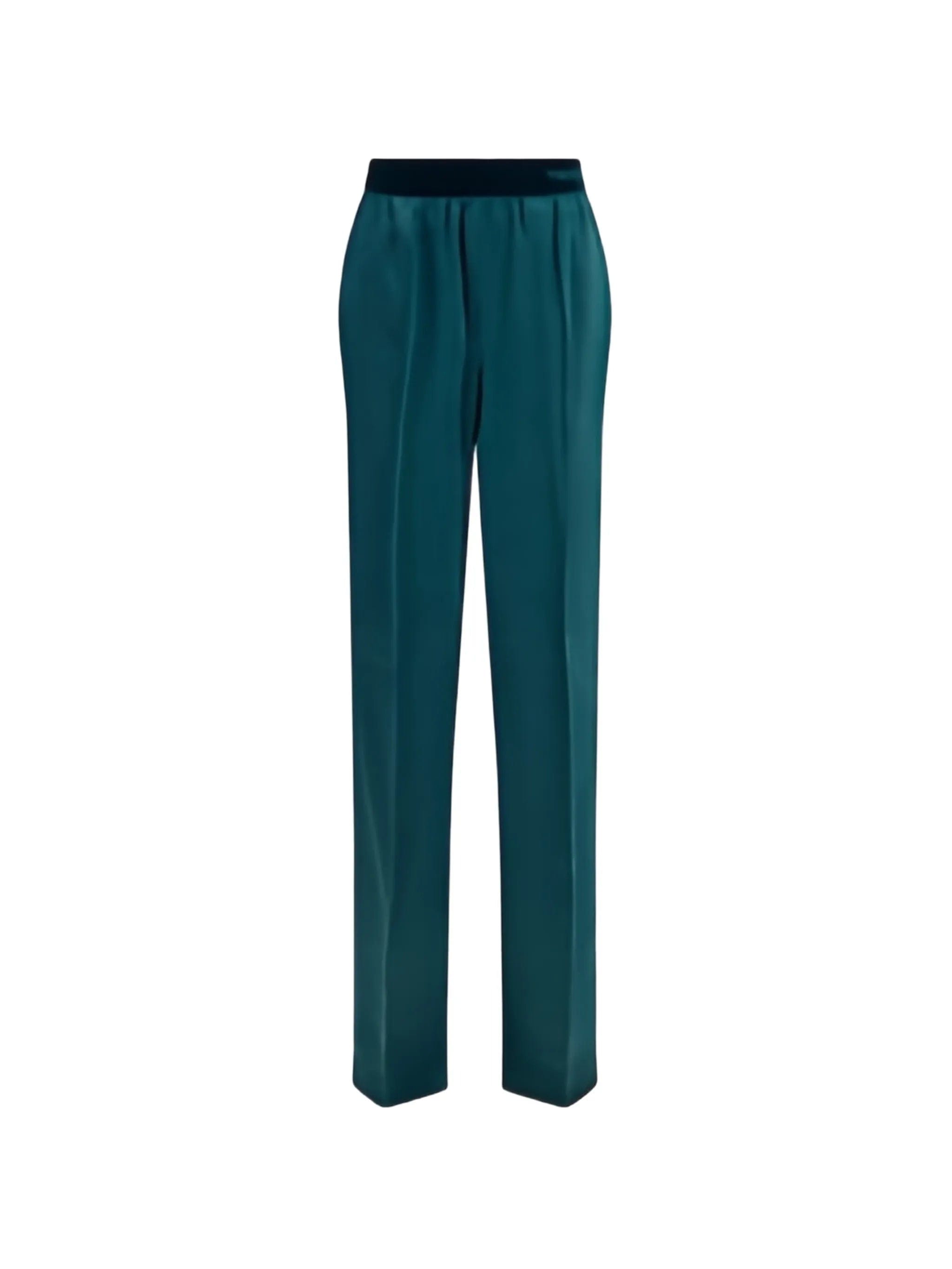 TOM FORD logo - waistband silk trousers