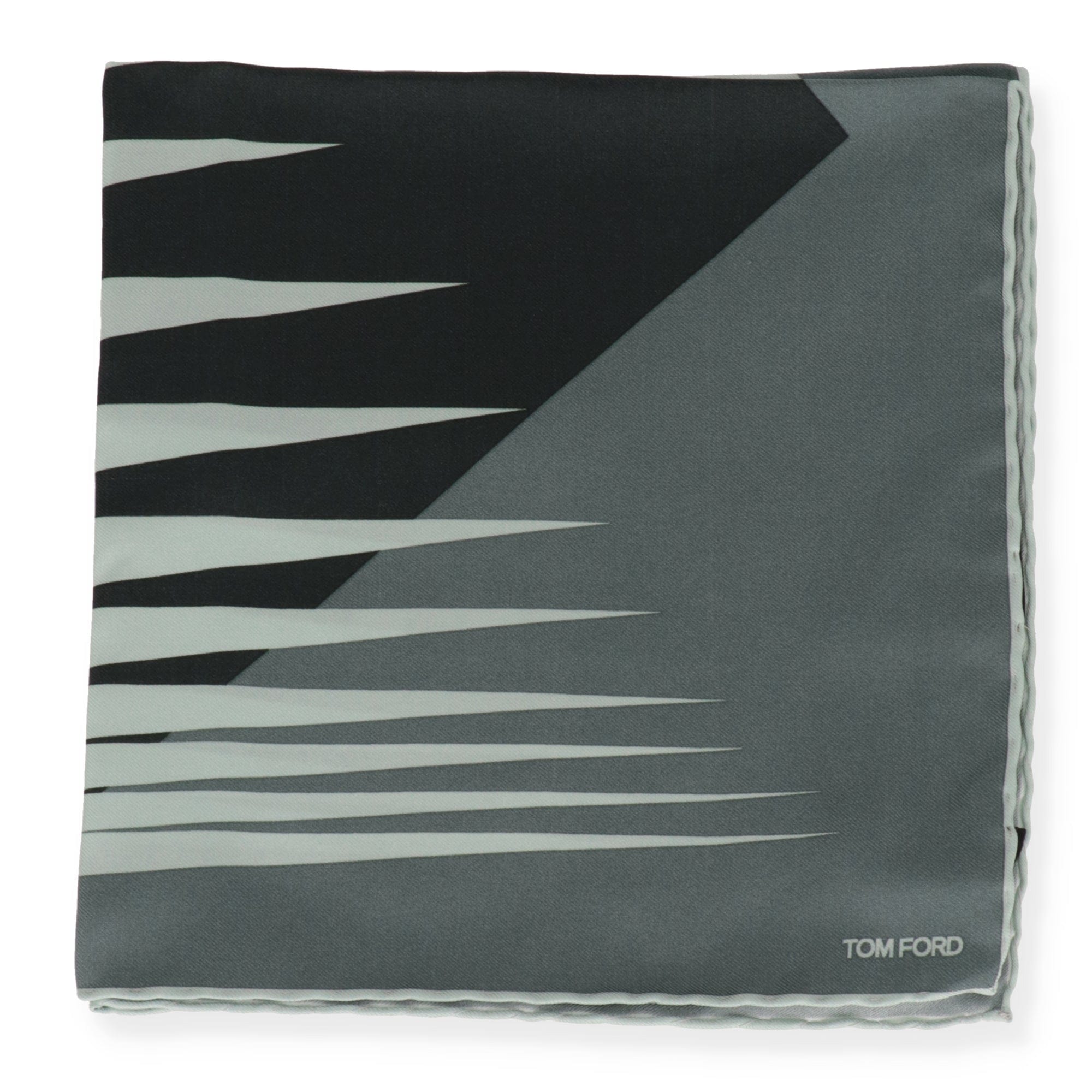 Tom Ford Mens Light Green Pocket Square