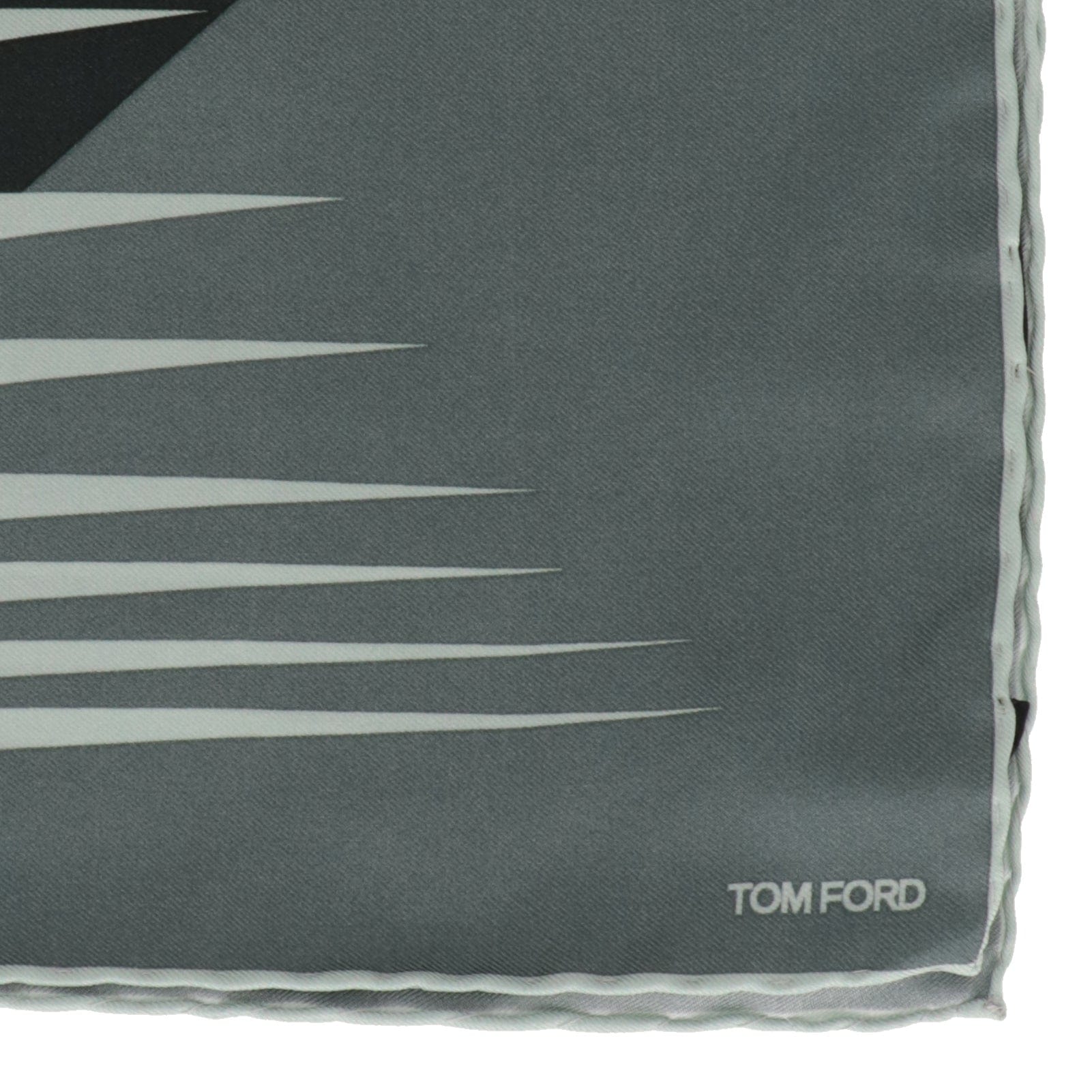 Tom Ford Mens Light Green Pocket Square