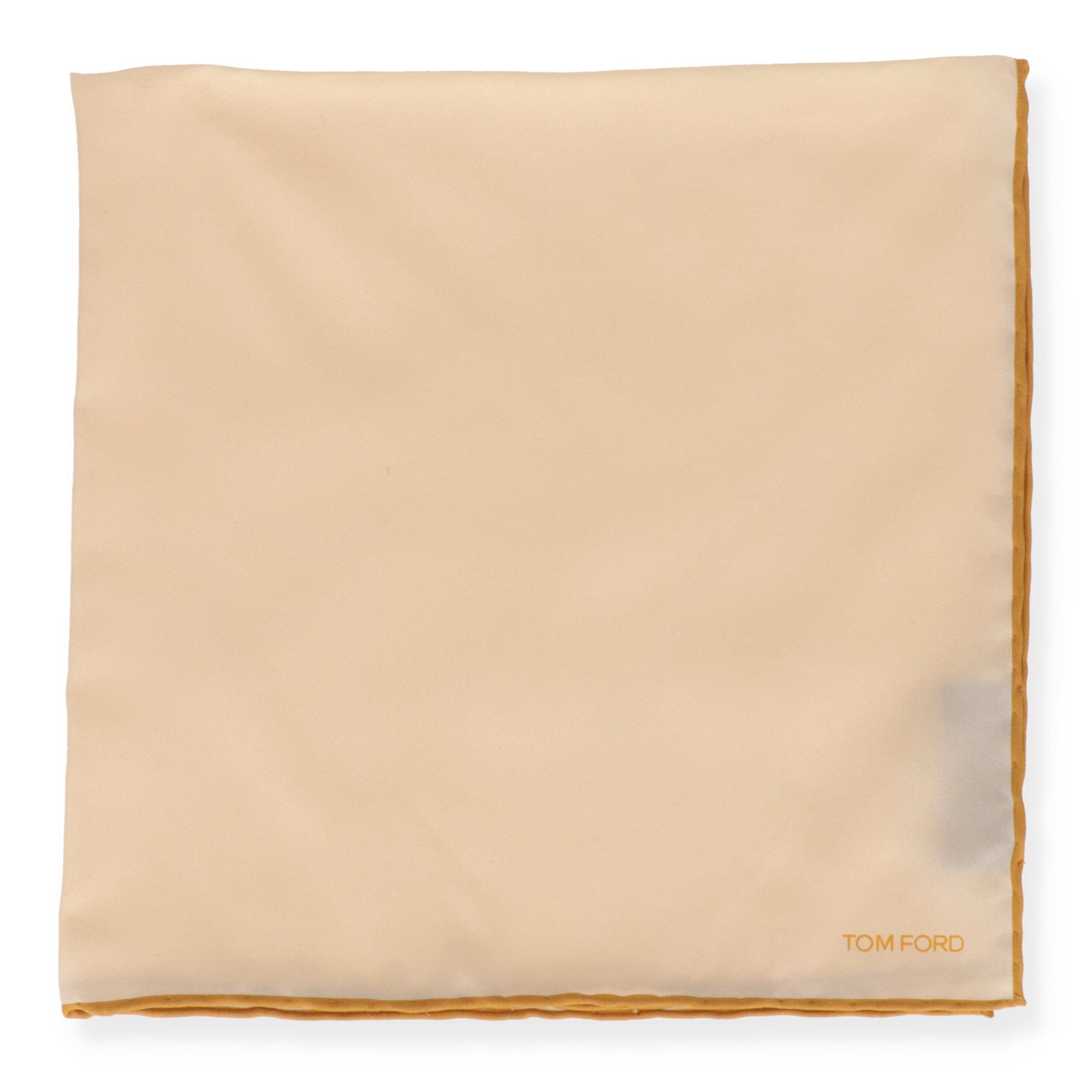 Tom Ford Mens Yellow Pocket Square
