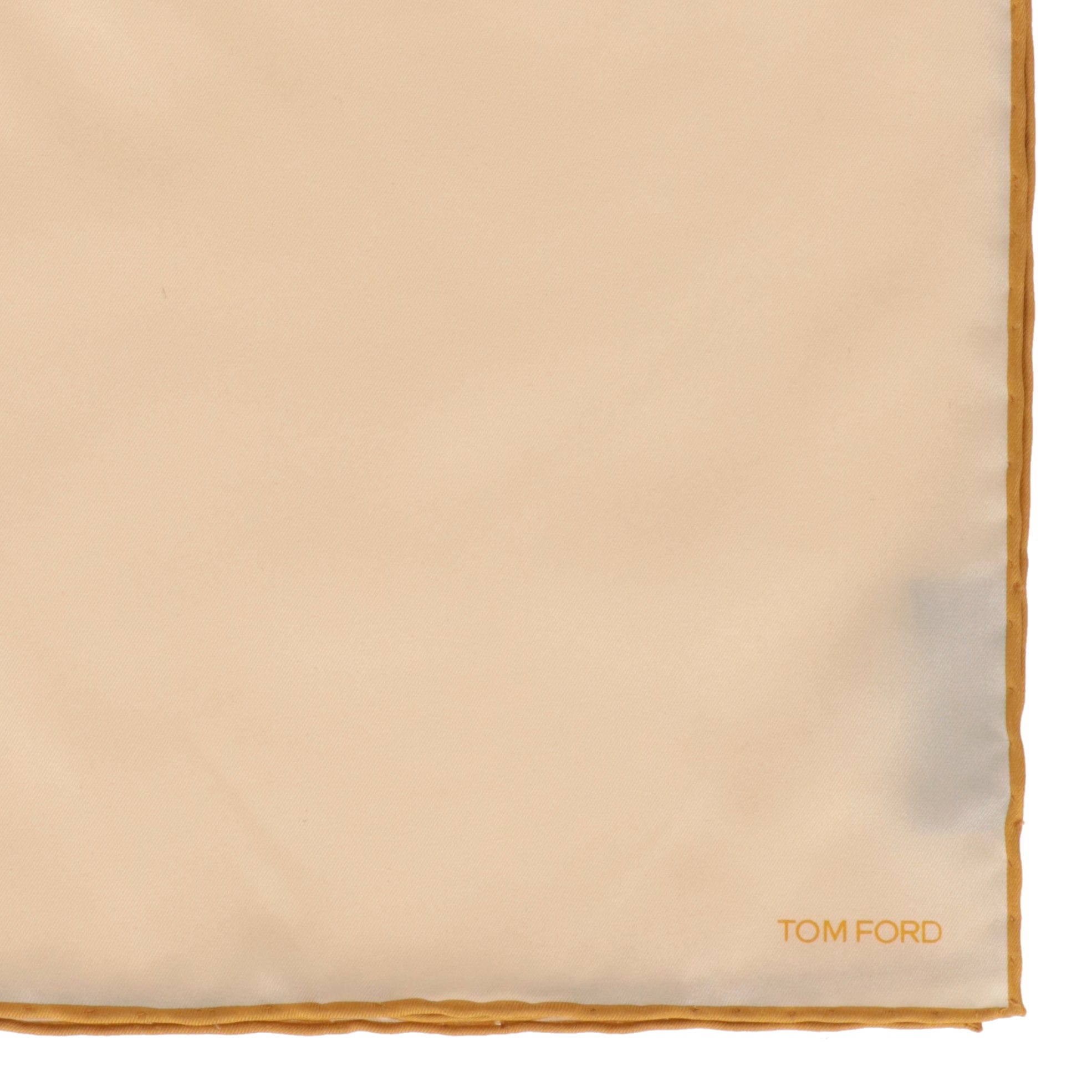 Tom Ford Mens Yellow Pocket Square
