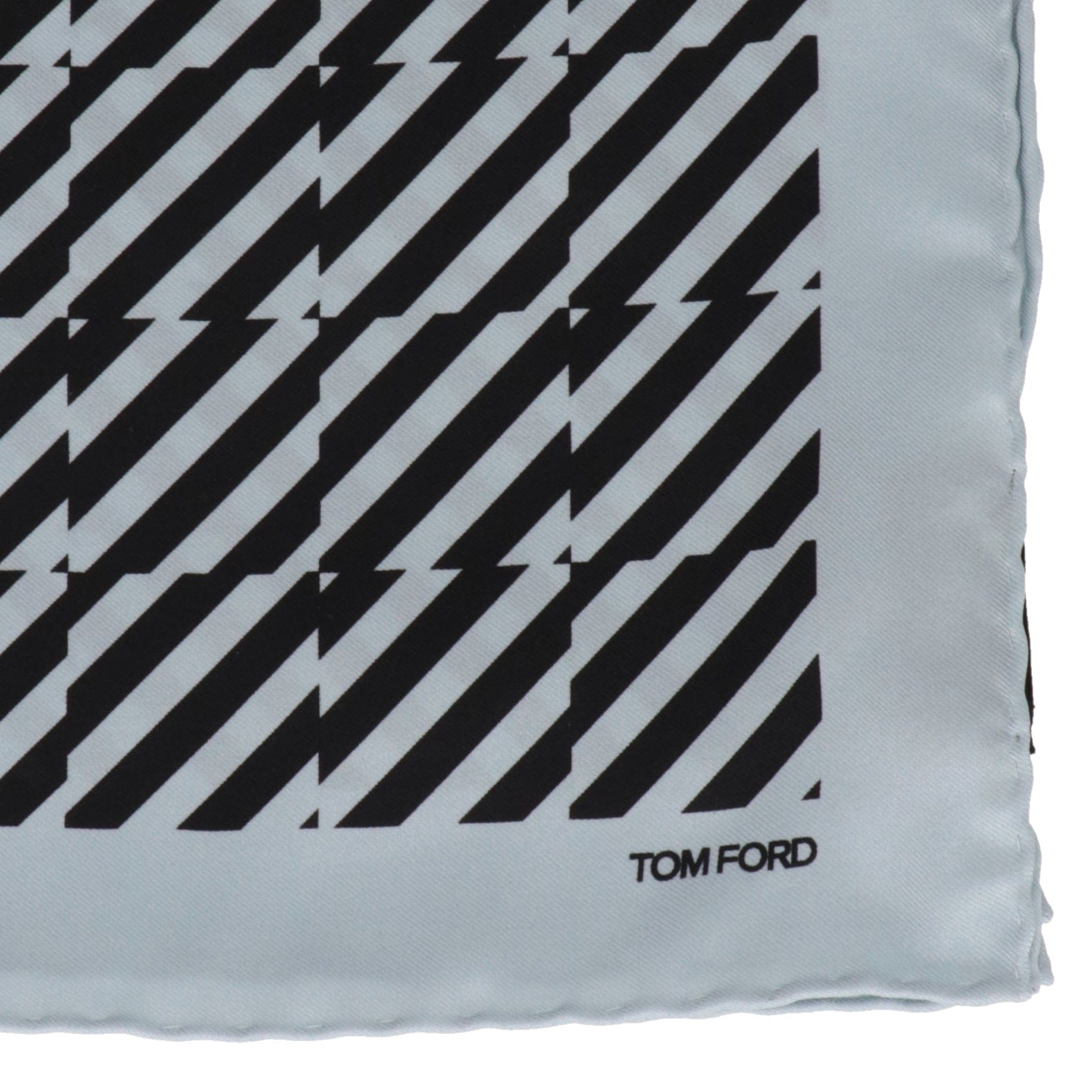 Tom Ford Mens Light Blue Pocket Square
