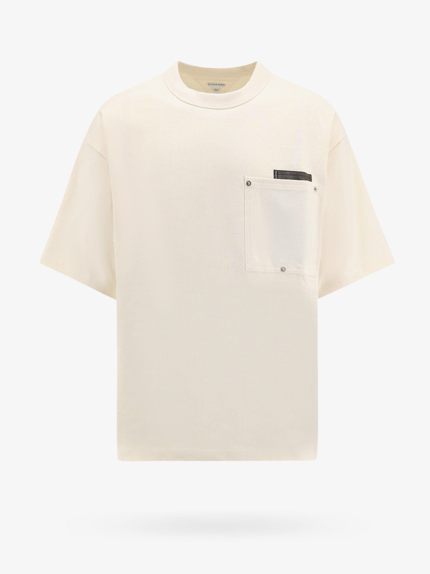 Bottega Veneta Cotton t - shirt with leather detail