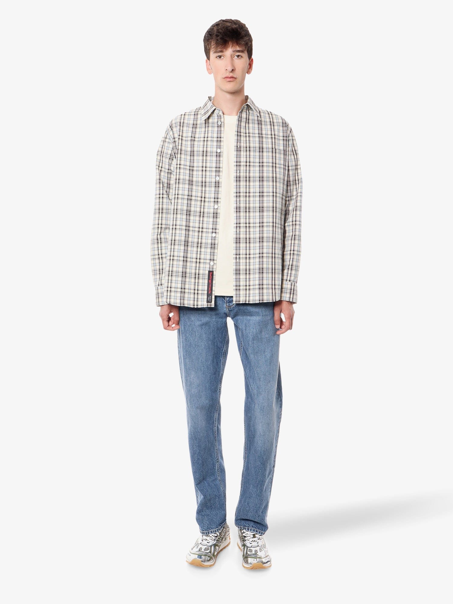 Bottega Veneta Cotton t - shirt with leather detail
