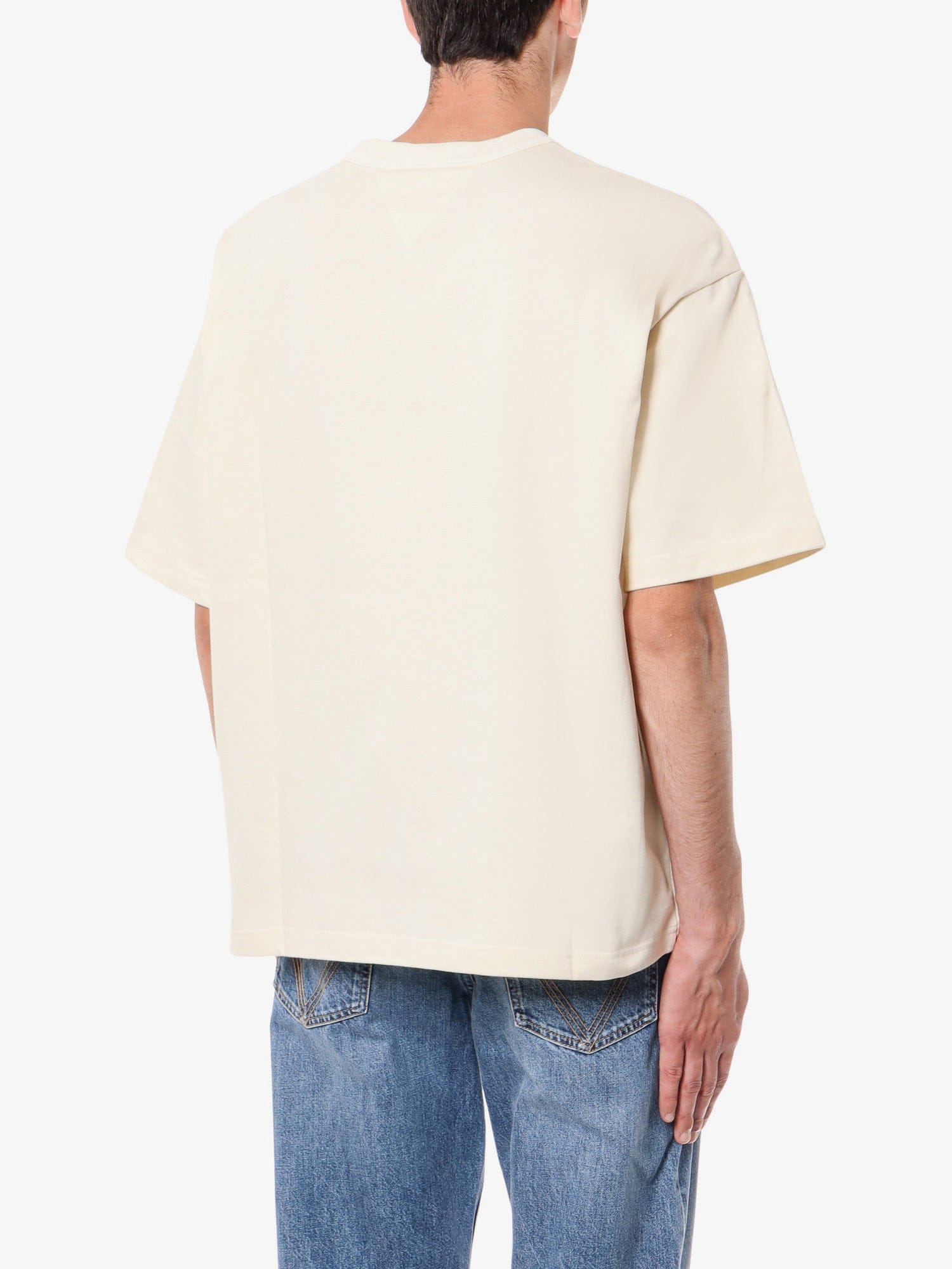 Bottega Veneta Cotton t - shirt with leather detail