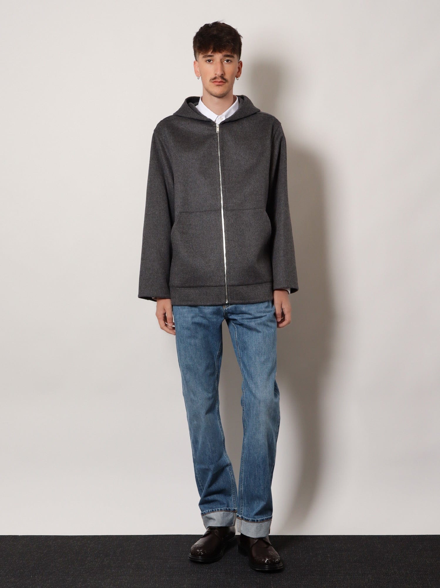 Bottega Veneta Wide leg jeans with turn up