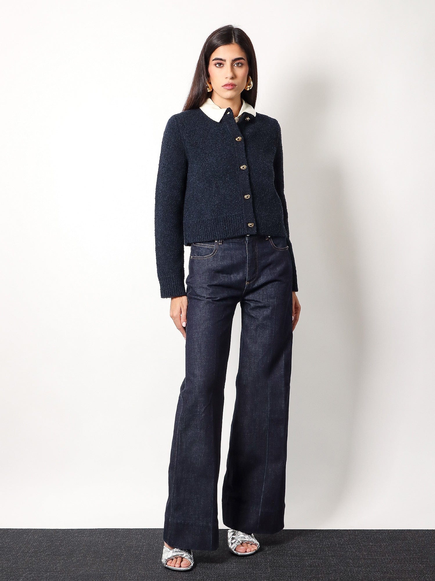 Bottega Veneta Indigo soft palazzo jeans