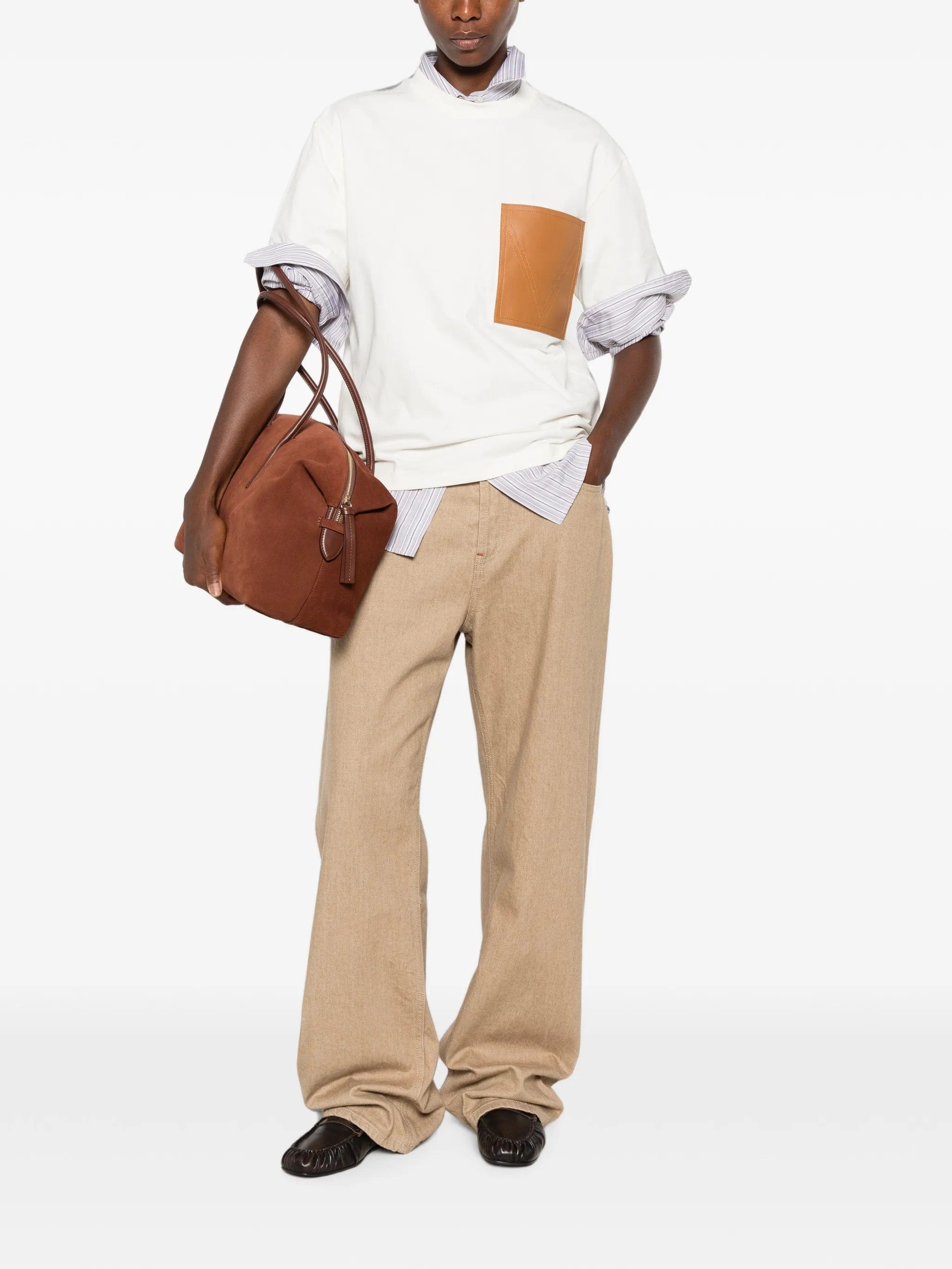 Bottega Veneta leather - pocket T - shirt