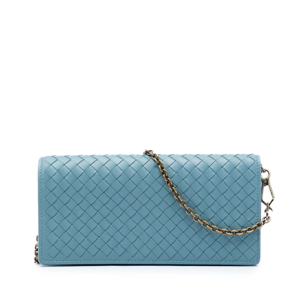 Bottega Veneta Nappa Intrecciato Wallet On Chain