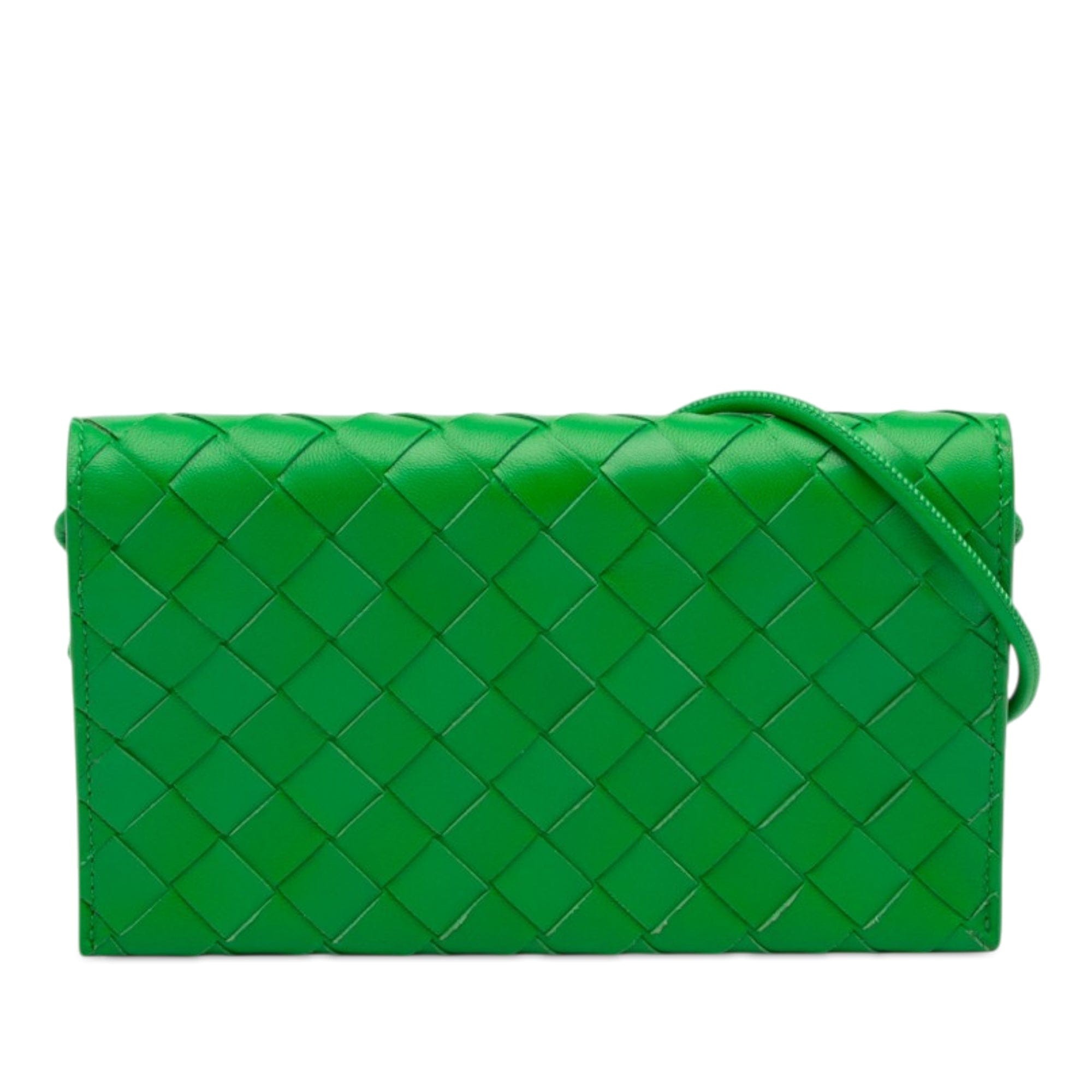 Bottega Veneta Nappa Intrecciato Wallet On Strap
