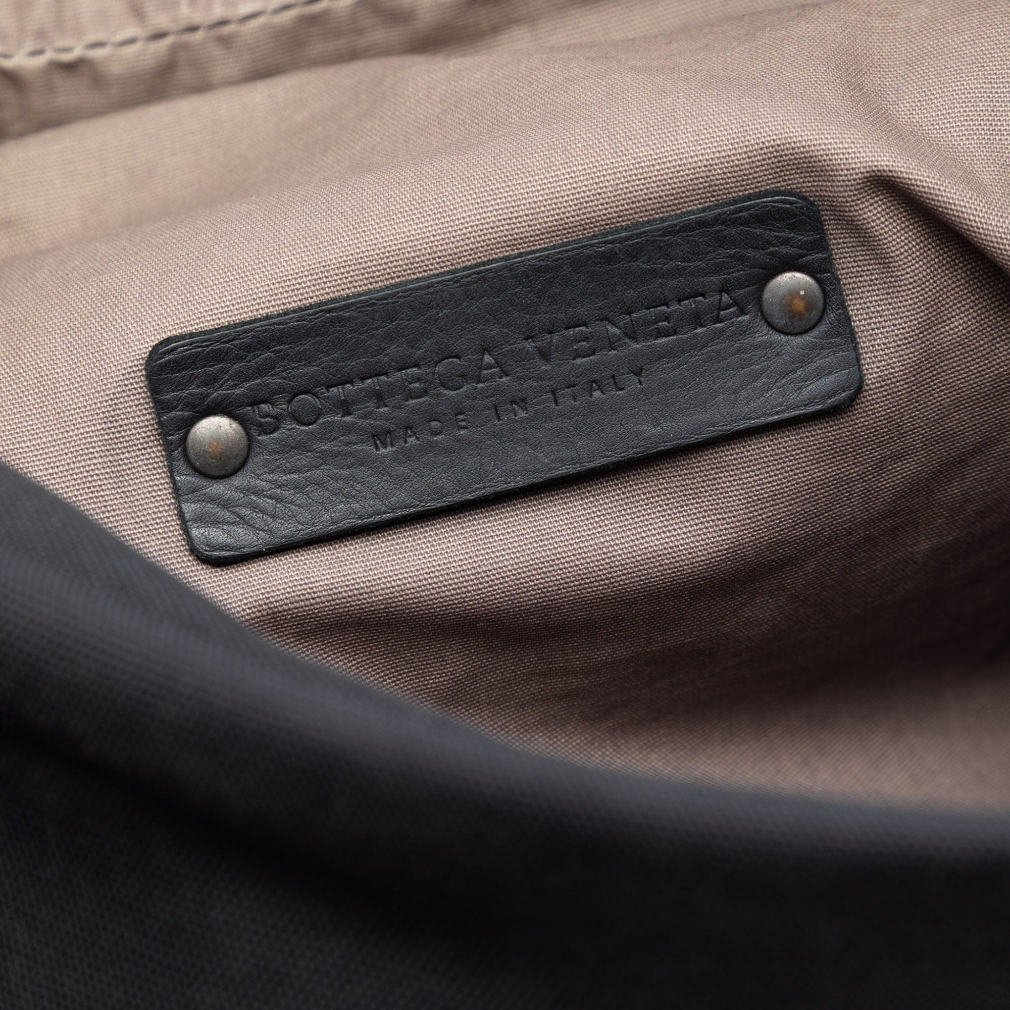 Bottega Veneta Nappa Intrecciato Trimmed Canvas Messenger Bag