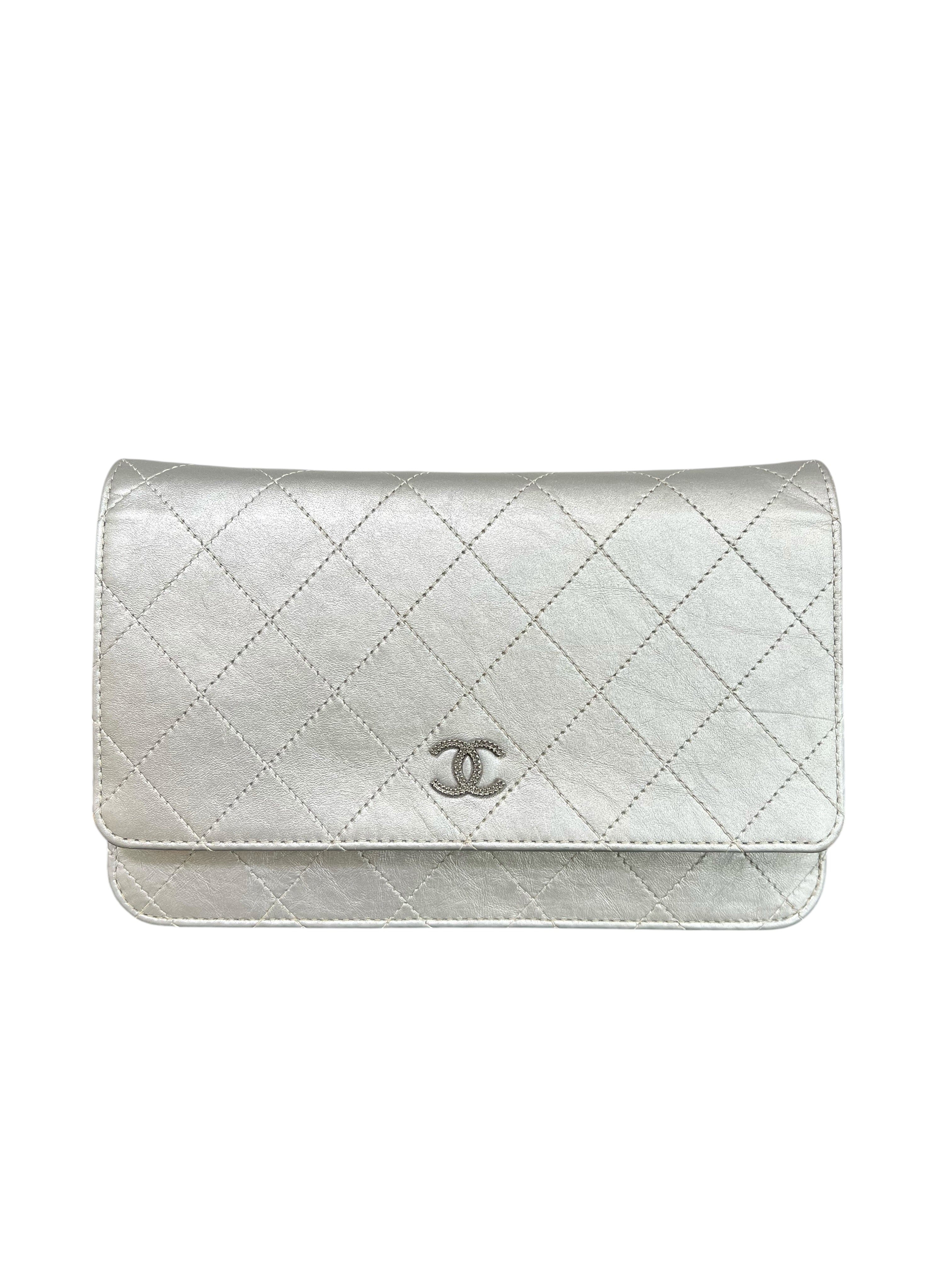 Chanel Calfskin WOC Silver RHW SYCYF0606
