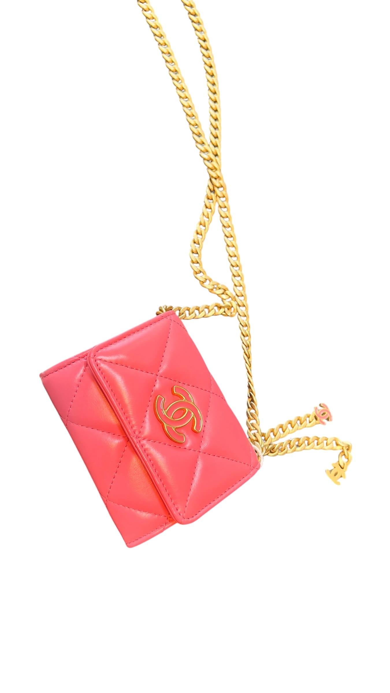 Chanel PendingCC WOC Pink Lambskin #31 New SSLG1047