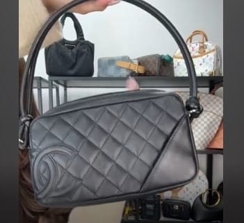 Chanel C26022815 Chanel Cambon Line Ha Black Lambskin