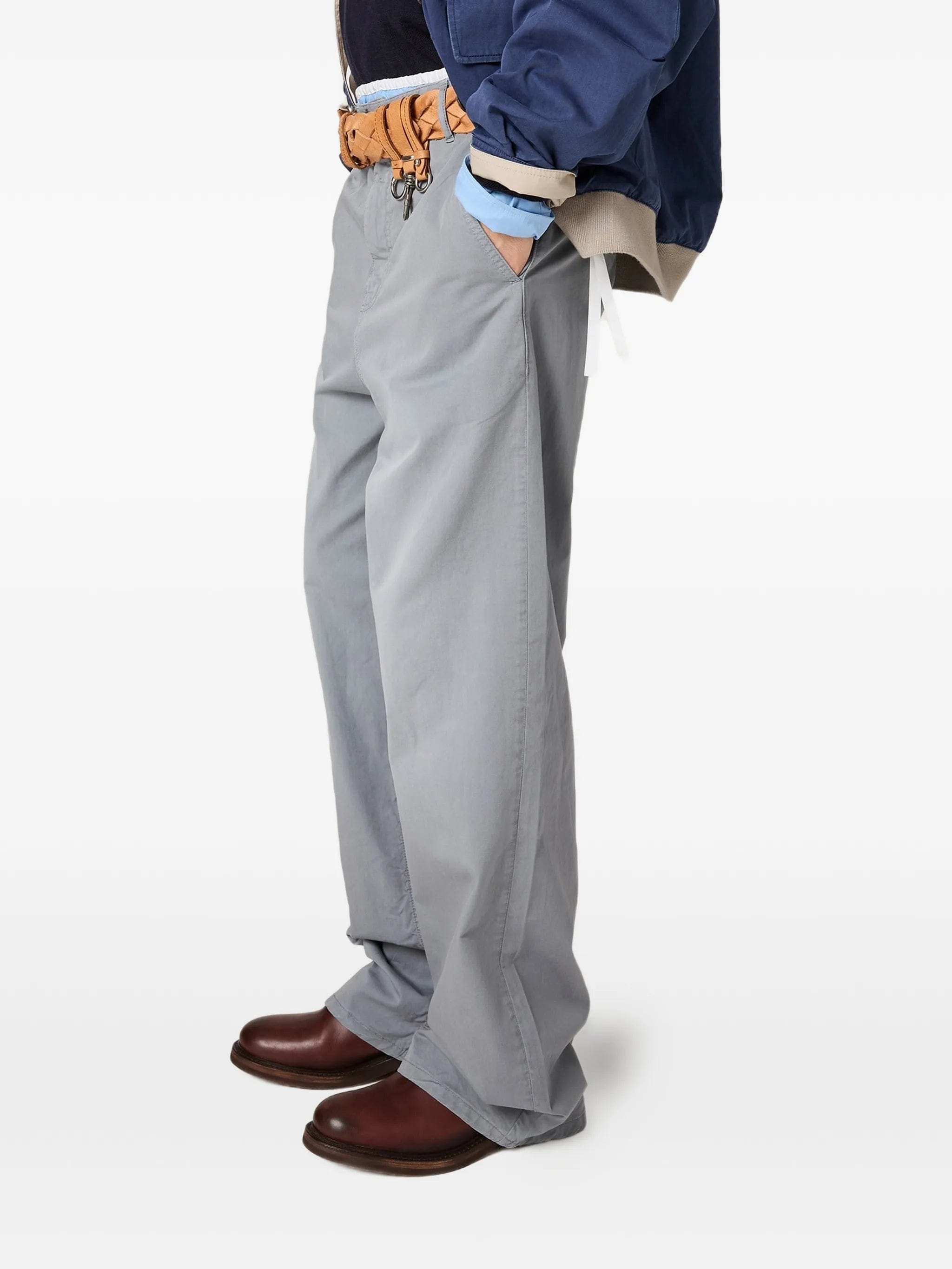 Miu Miu garment - dyed twill pants